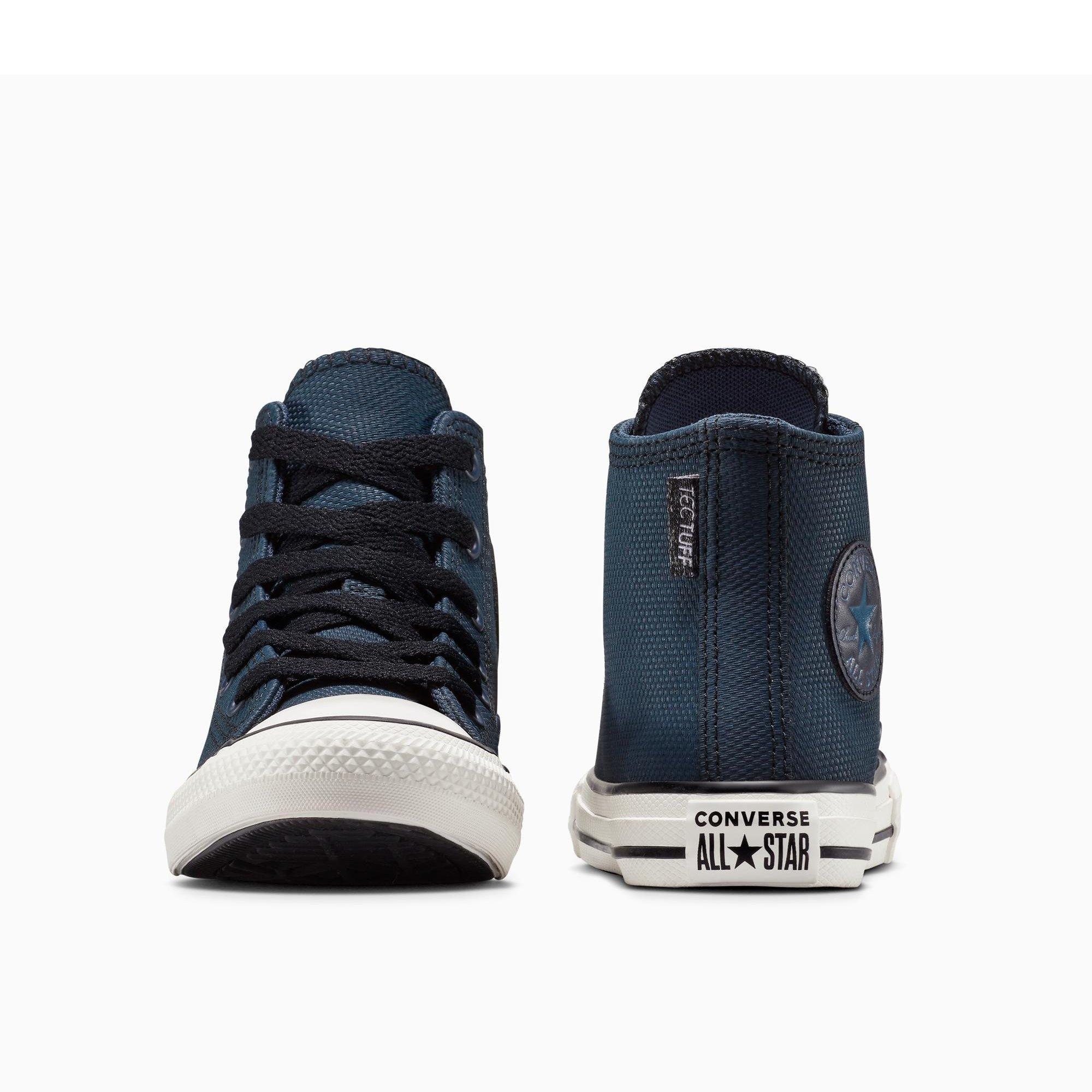 410-Navy/Blac - Converse - Unisex Kids' Chuck Taylor All Star Dur Canvas High-Top Trainers - 6