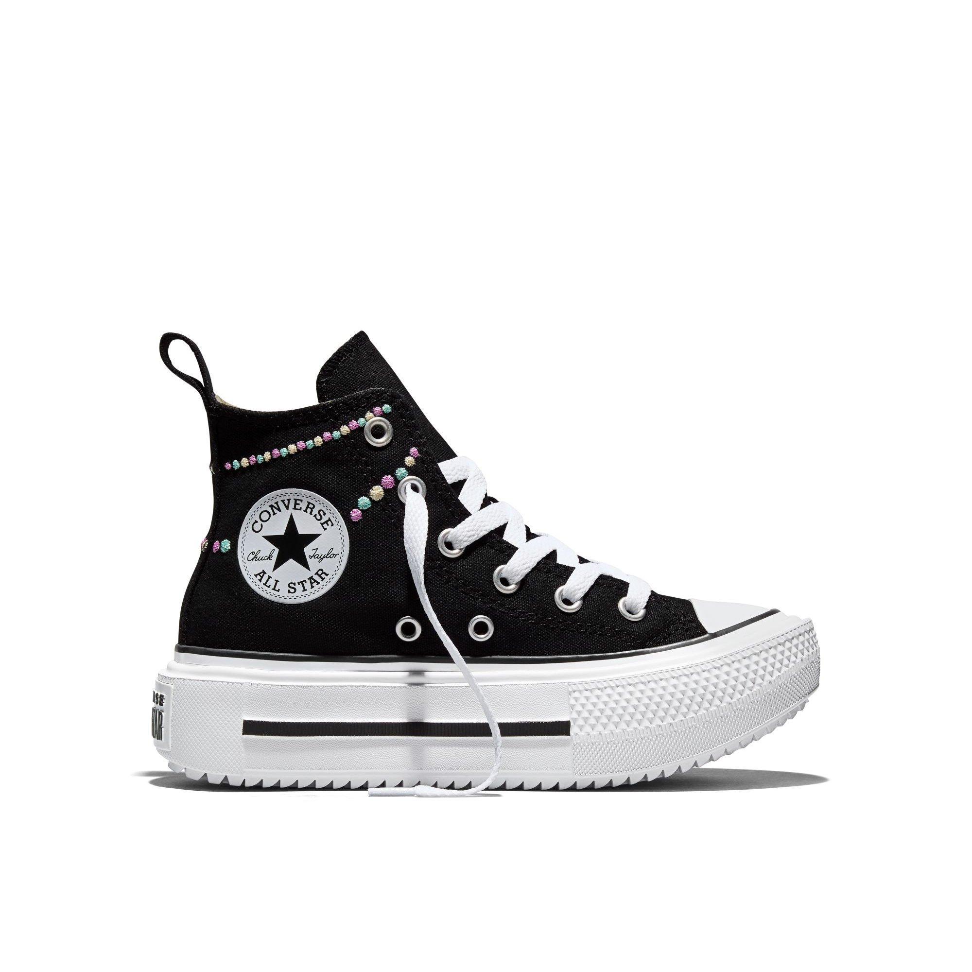 001-Black/Lt - Converse - Unisex Kids' Chuck Taylor All Star Lif Canvas High-Top Trainers - 1