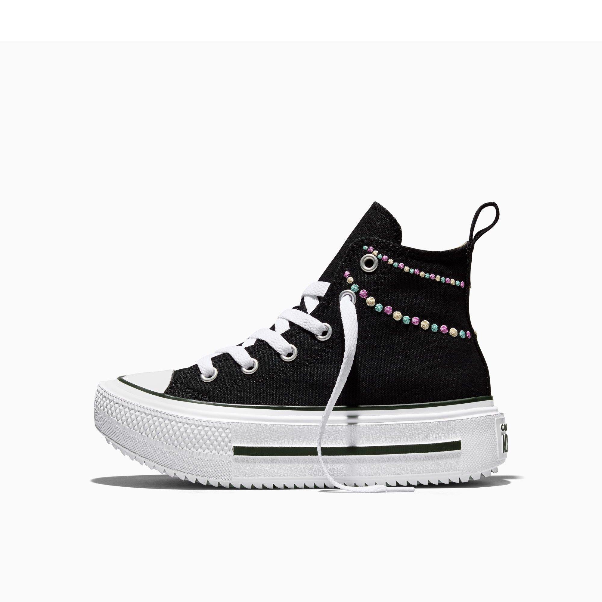 001-Black/Lt - Converse - Unisex Kids' Chuck Taylor All Star Lif Canvas High-Top Trainers - 2
