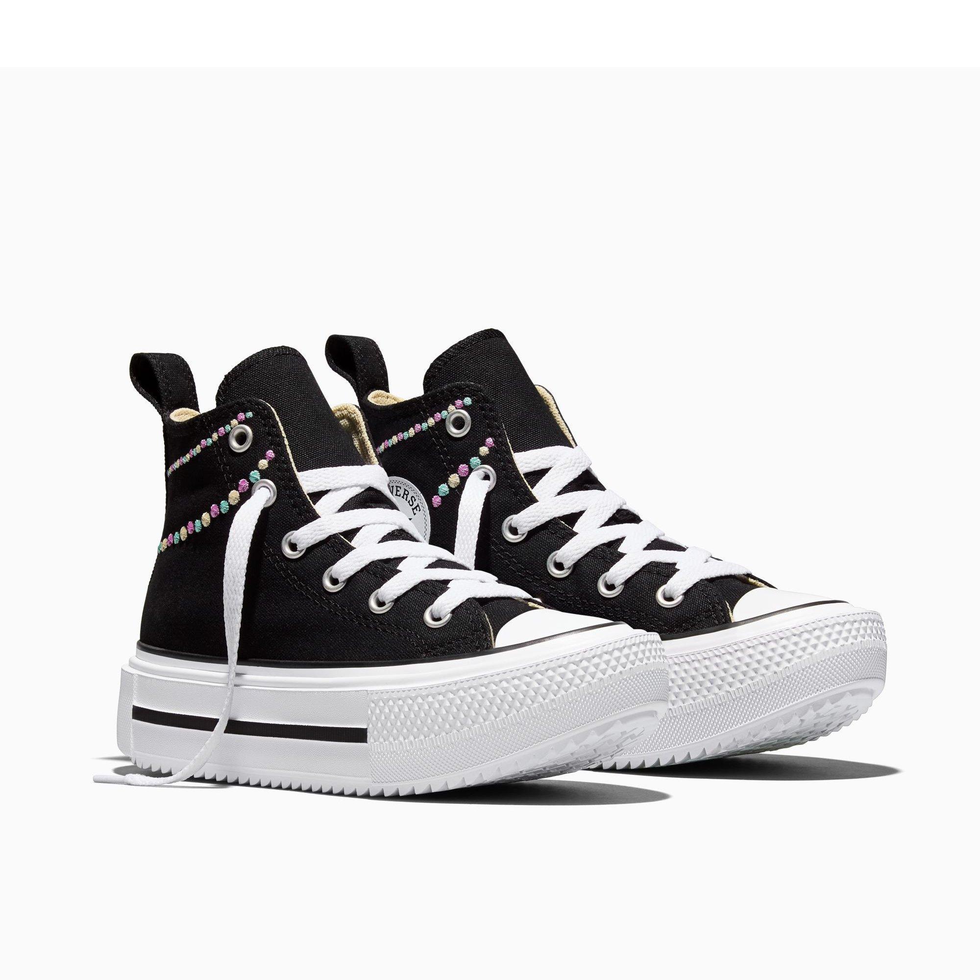 001-Black/Lt - Converse - Unisex Kids' Chuck Taylor All Star Lif Canvas High-Top Trainers - 3