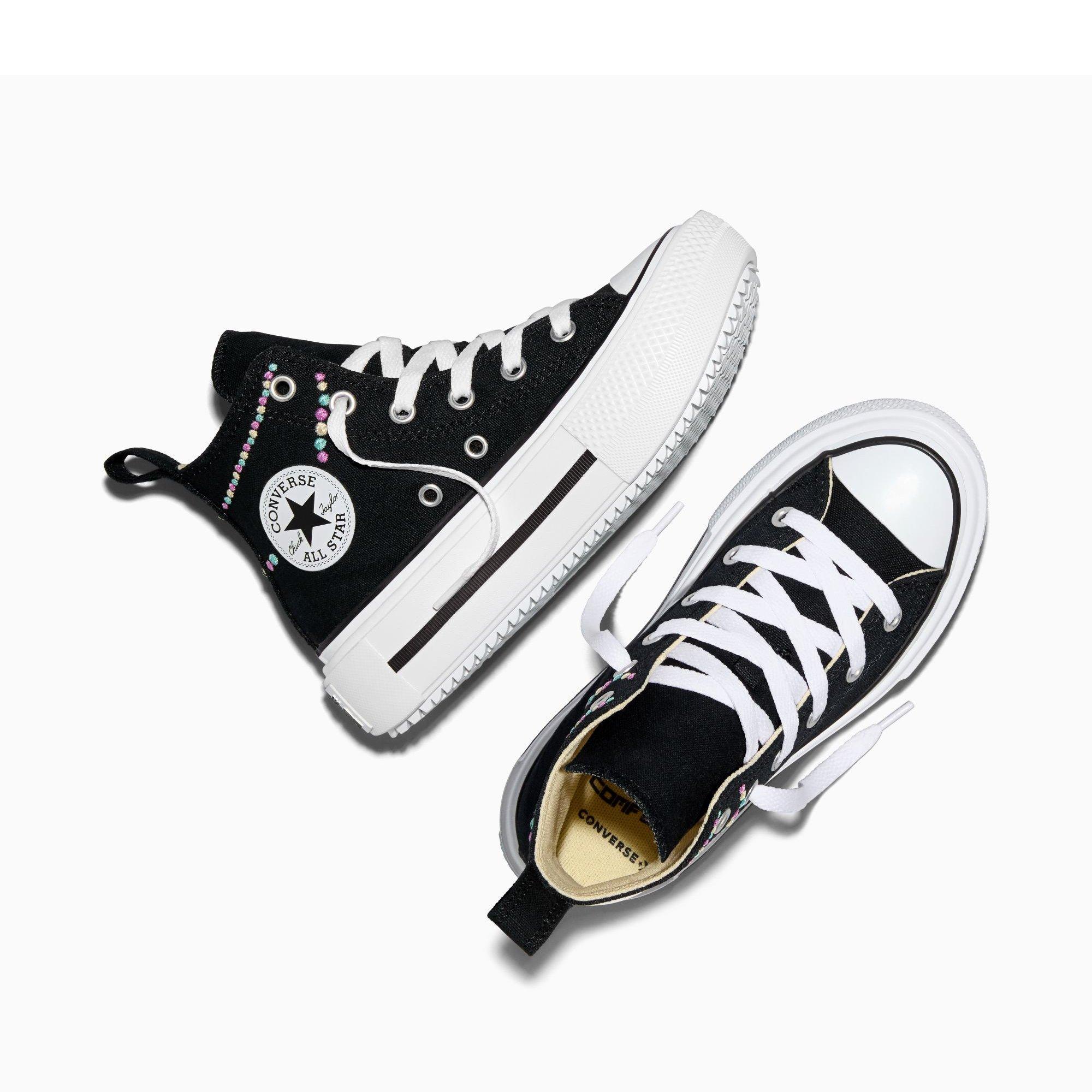 001-Black/Lt - Converse - Unisex Kids' Chuck Taylor All Star Lif Canvas High-Top Trainers - 4