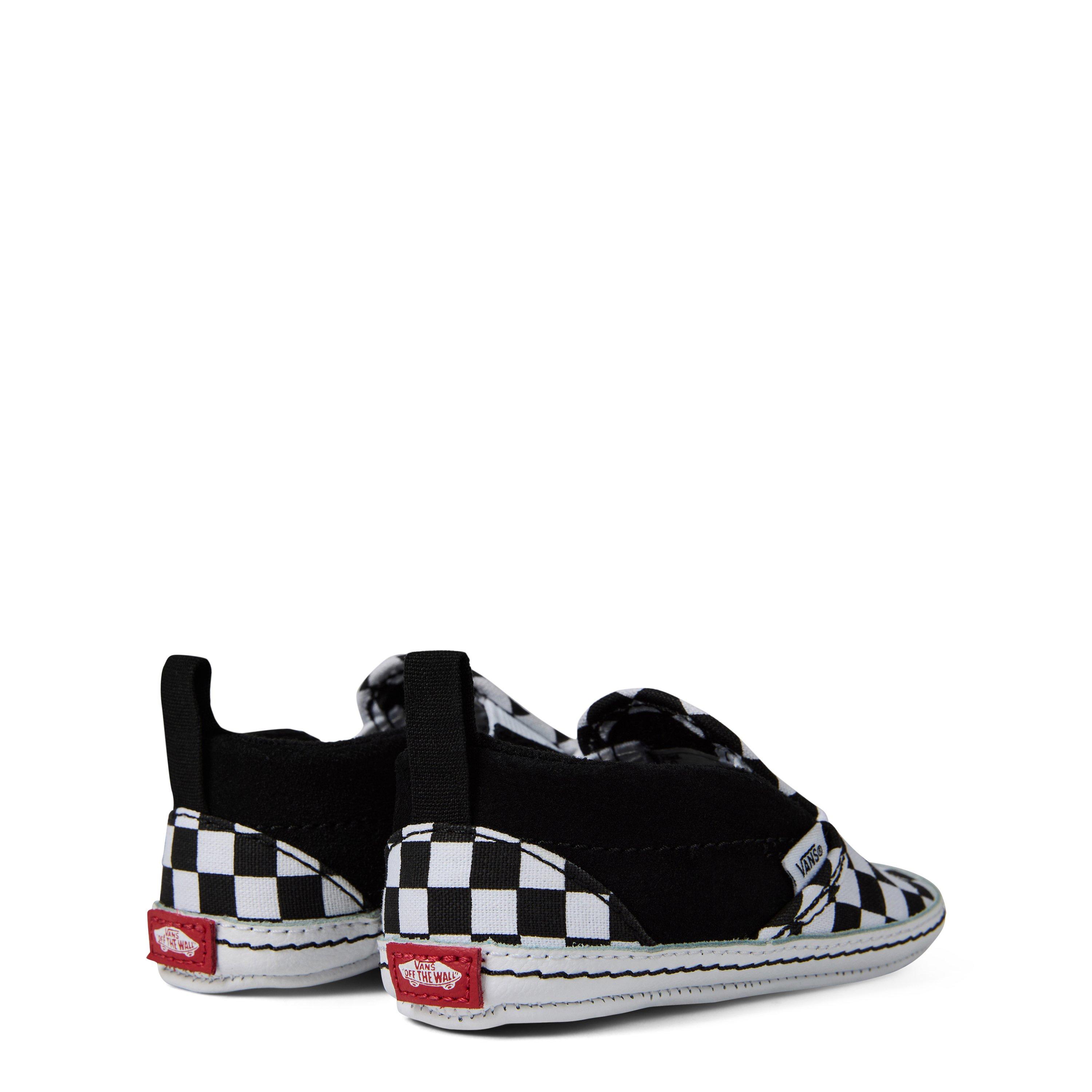Black/White - Vans - Classic Slip On Checkboard Crib Trainers - 4