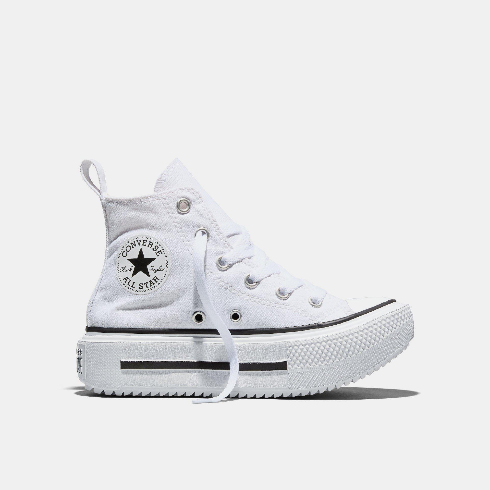 002-White/Bla - Converse - Kids' Chuck Taylor All Star Canvas High-Top Trainers - 1
