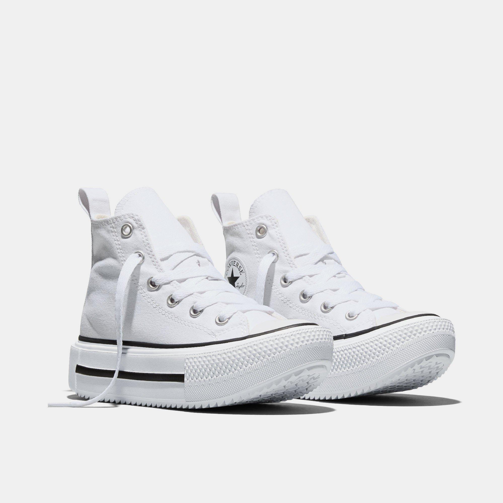 002-White/Bla - Converse - Kids' Chuck Taylor All Star Canvas High-Top Trainers - 2