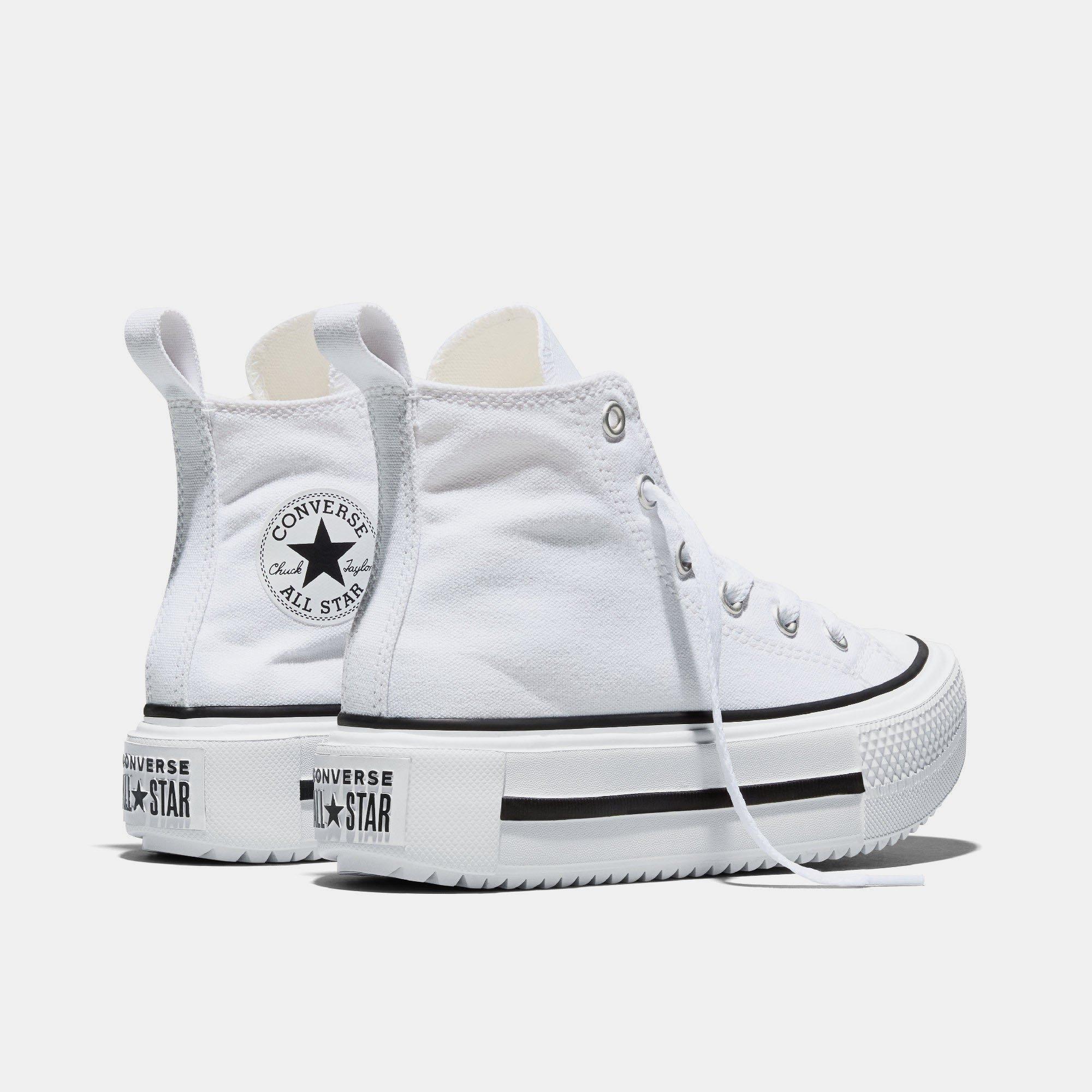 002-White/Bla - Converse - Kids' Chuck Taylor All Star Canvas High-Top Trainers - 3