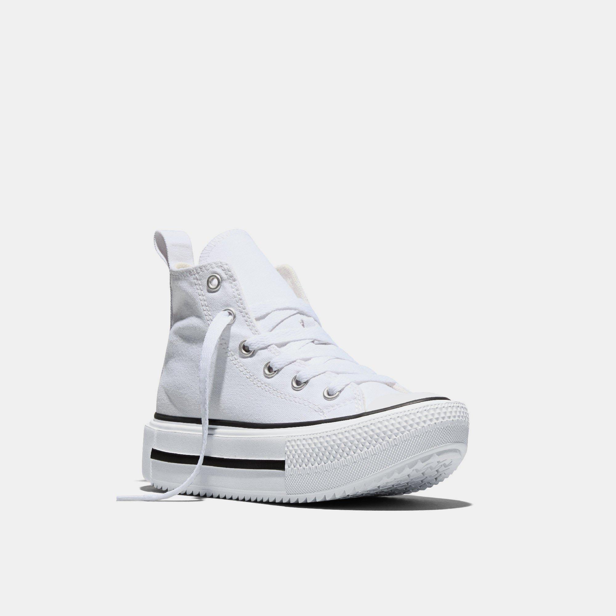 002-White/Bla - Converse - Kids' Chuck Taylor All Star Canvas High-Top Trainers - 4