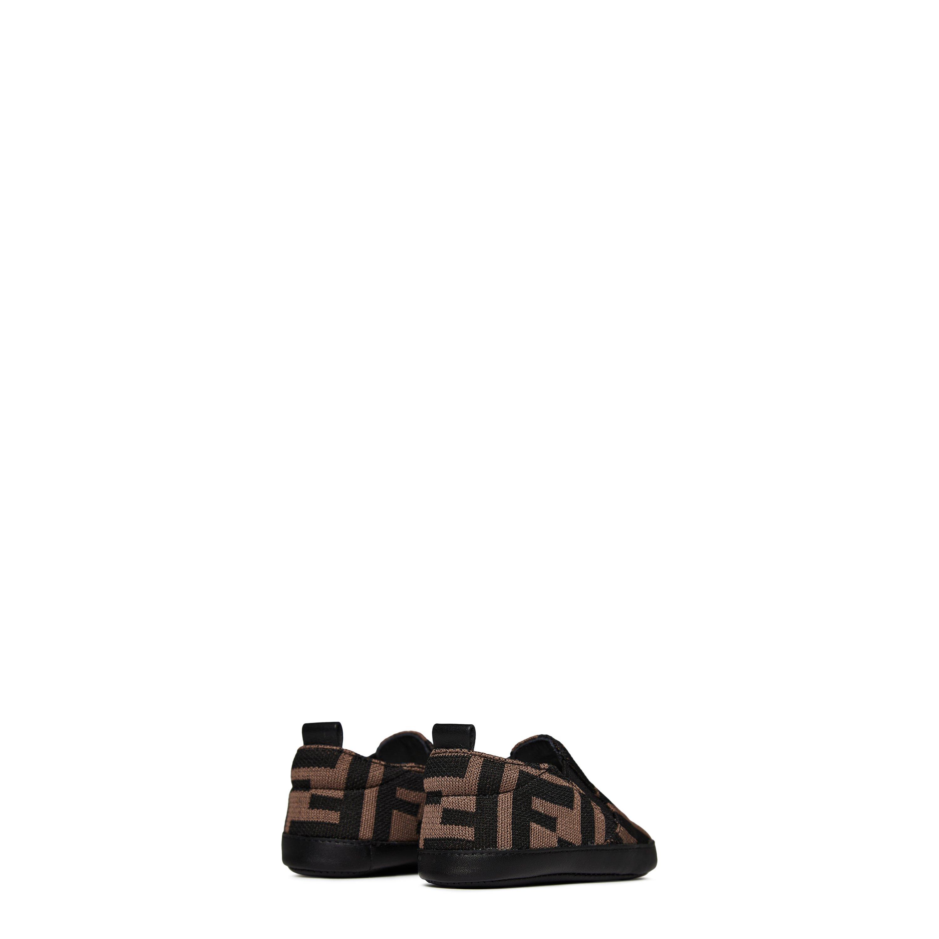 Brown F0E0X - Fendi - Ff Crib Shoes Babies - 4