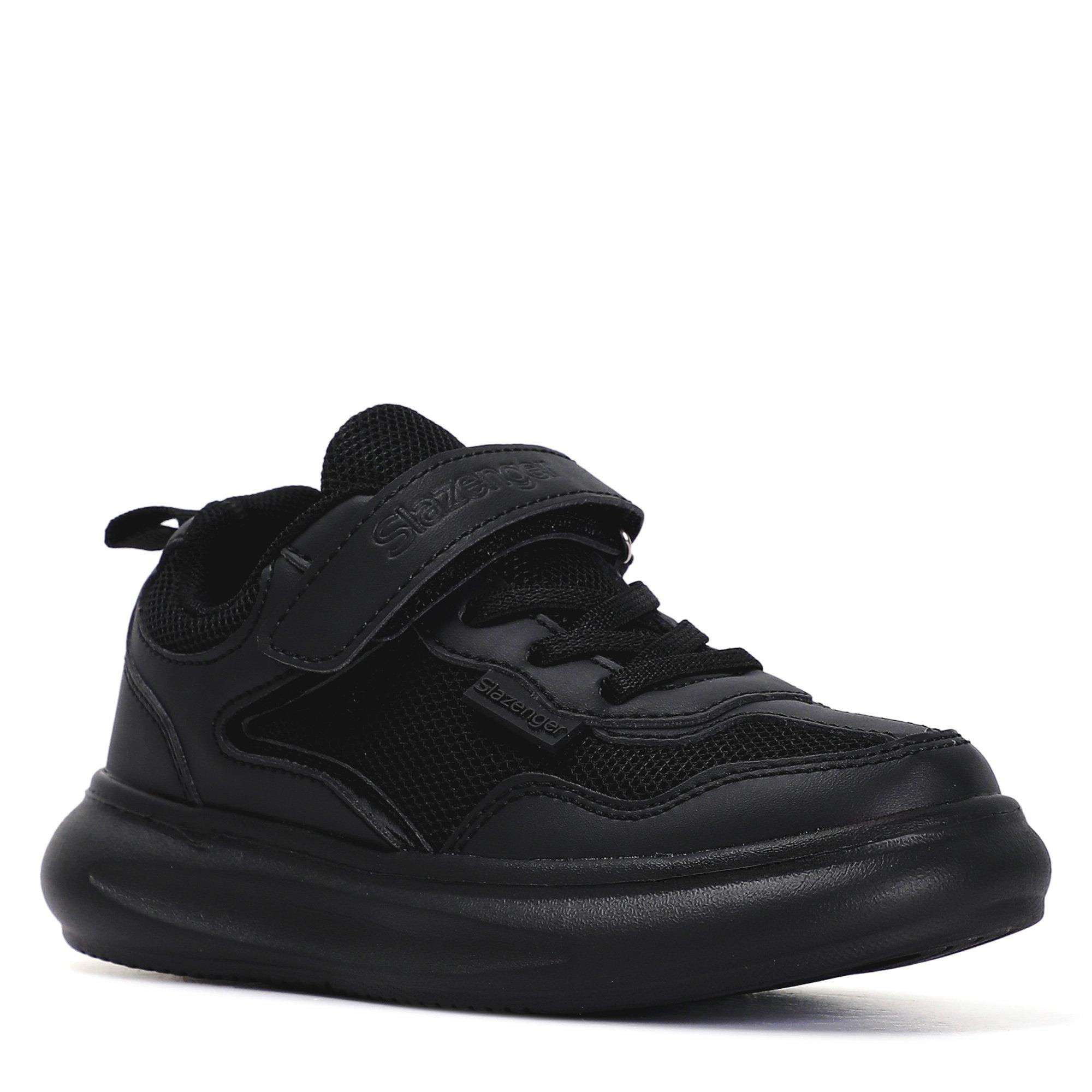 AlL BLACK - Slazenger - Slazenger Tino Boys Shoes - 5