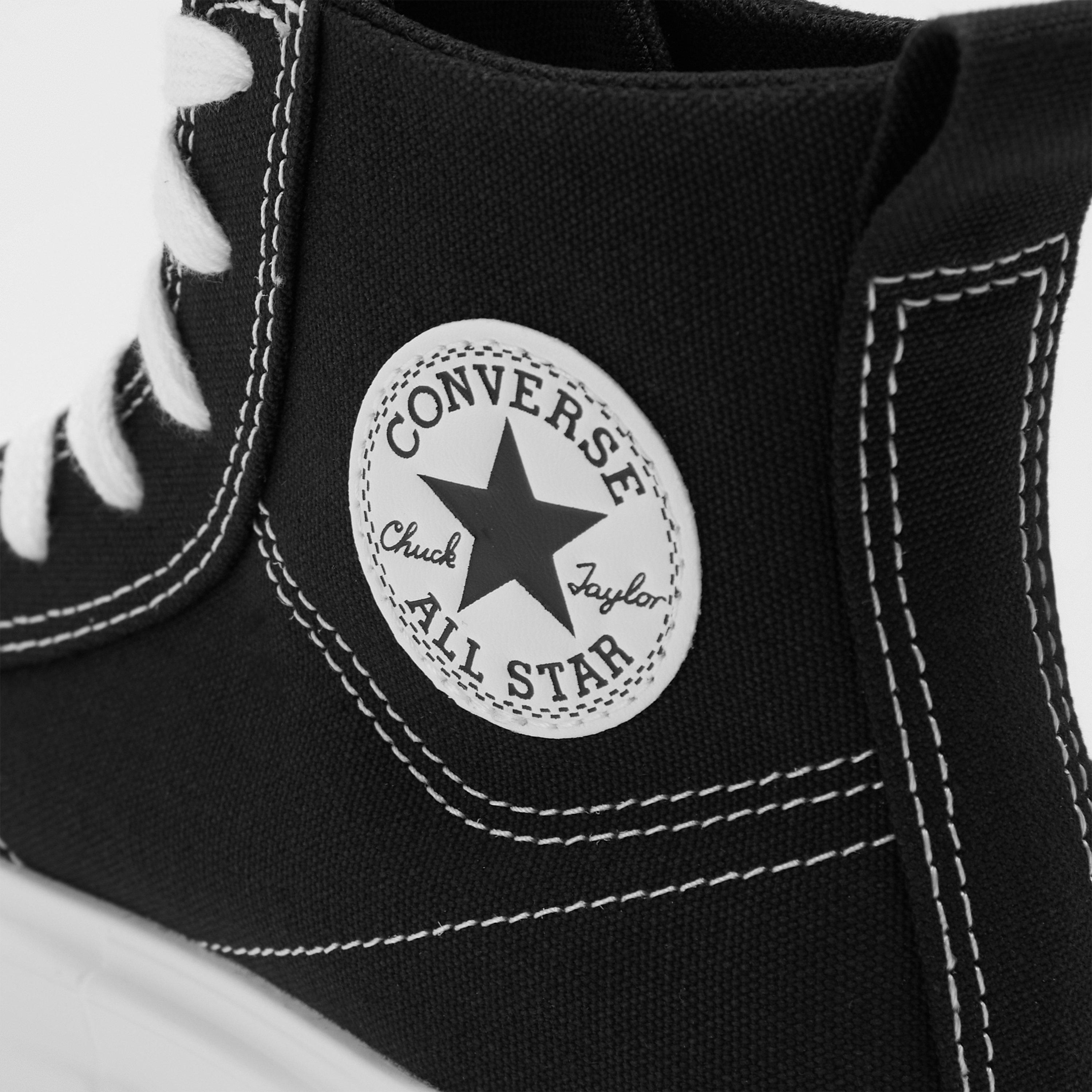 Blk/Wht 001 - Converse - Cruise Chuck Taylor All Star High Top Trainers Childrens - 3