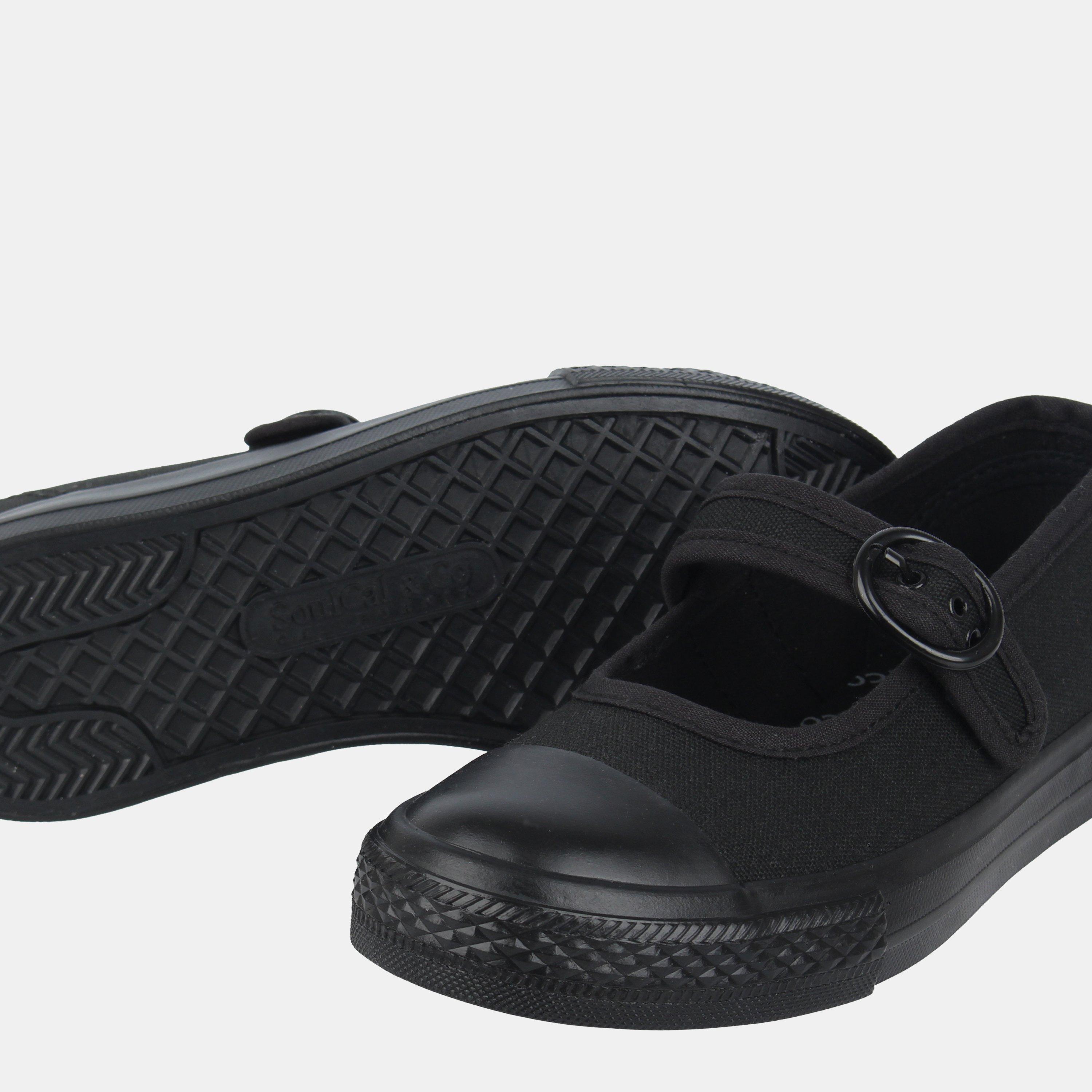 Schwarz - SoulCal - Kids' Canvas Hook and Loop Trainers - 3