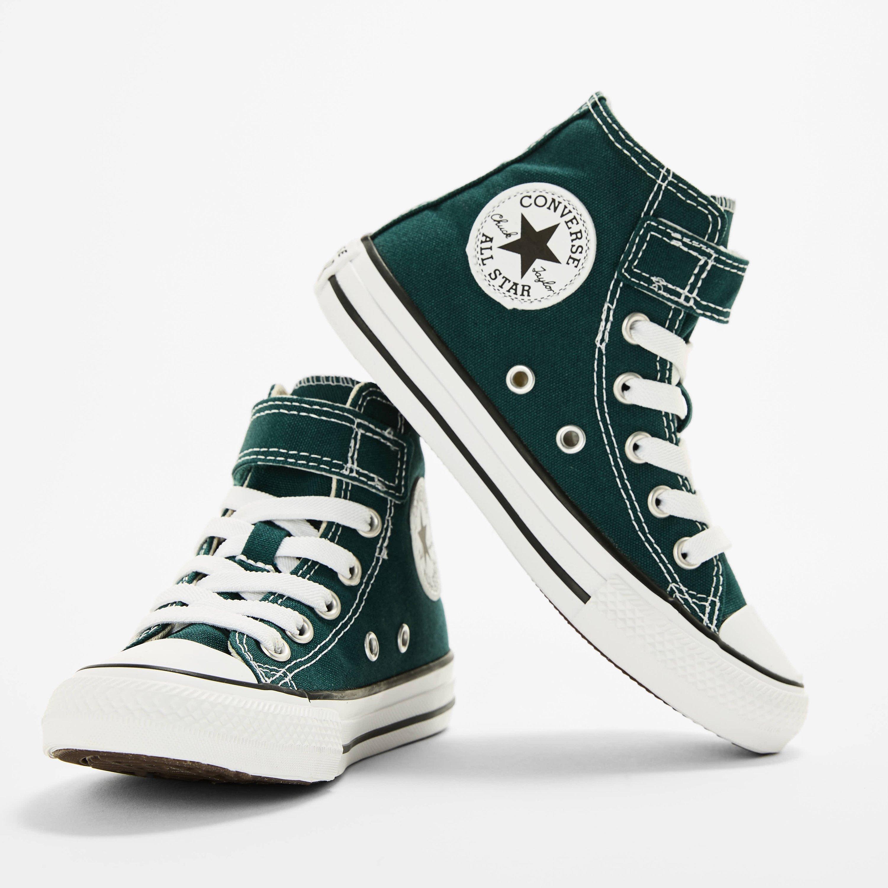 Darkly Jade - Converse - Kids' Canvas High-Top Trainers - 3