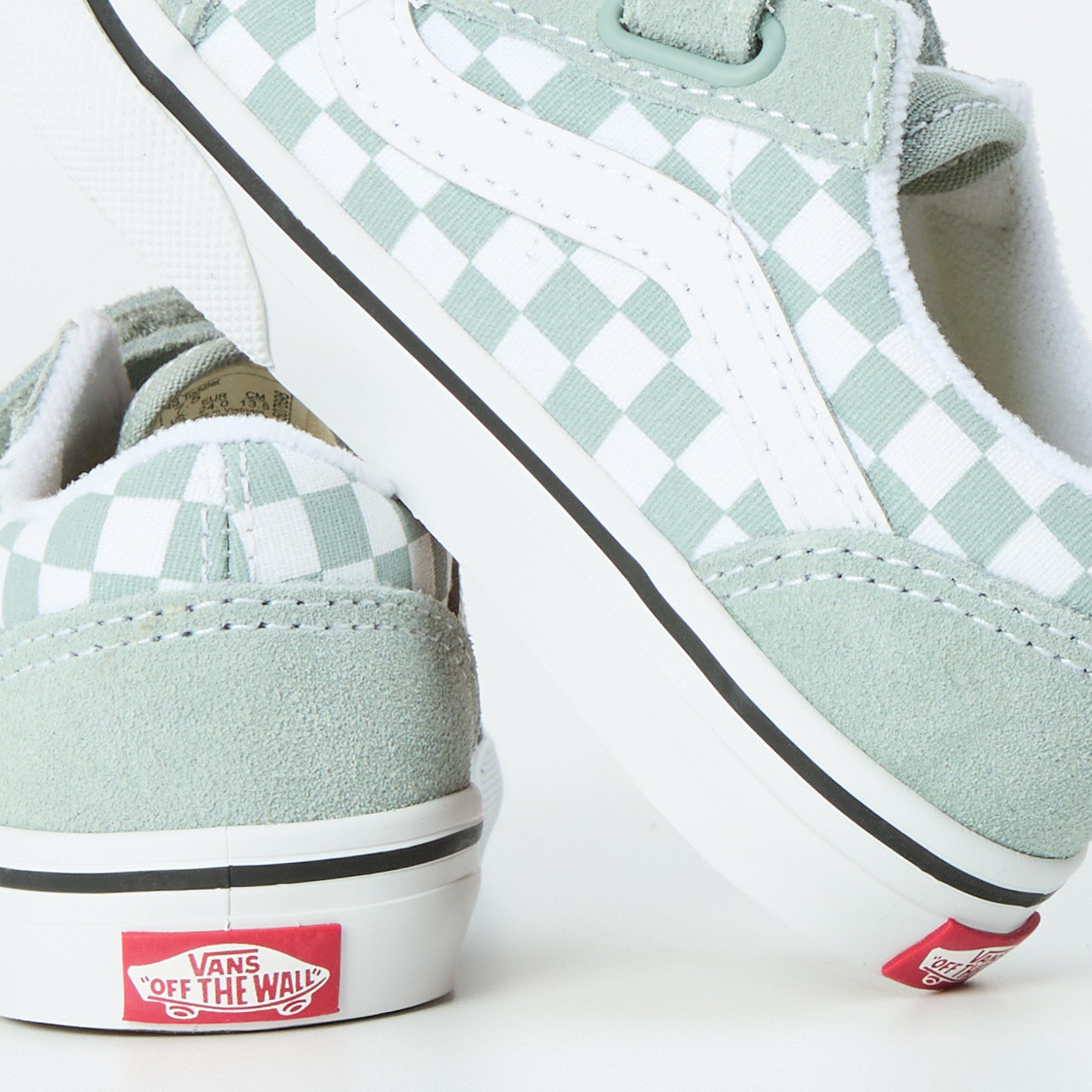 Grey Chk EPO - Vans - Old Skool Velcro Shoes Infants - 3