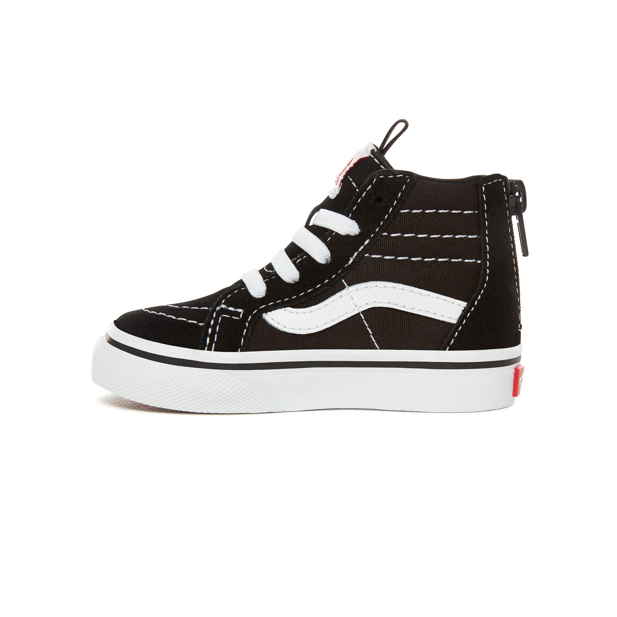 Black/White - Vans - SK8-Hi Zip Shoes Infants - 3
