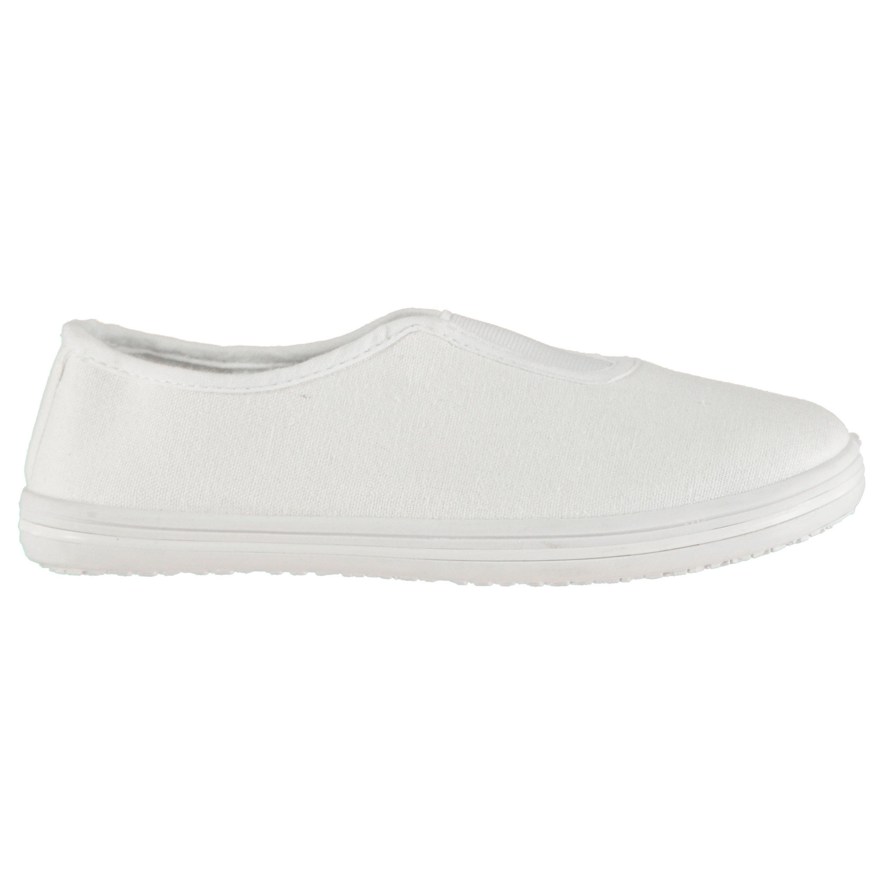 Weiß - Slazenger - Canvas Slip On Infant Shoes - 1