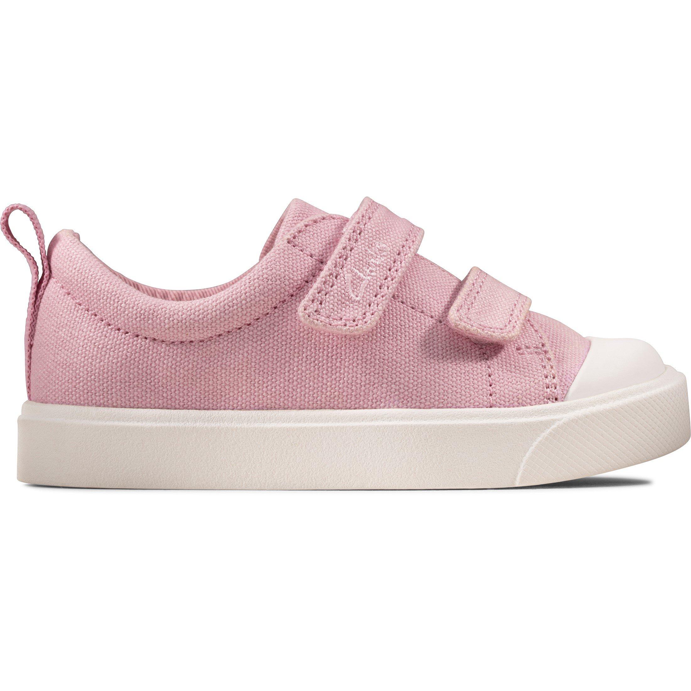 Clarks  City Bright Sneakers - Pink Canvas - C9 (27)