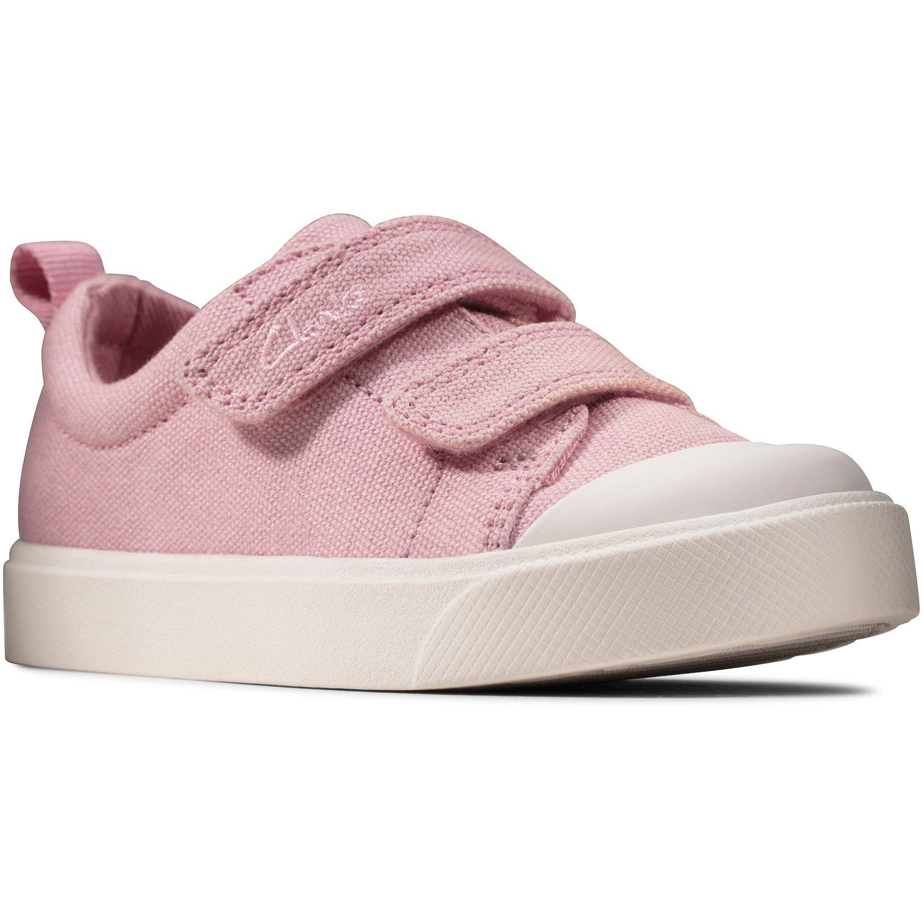 Pink Canvas - Clarks - City Bright Sneakers - 2