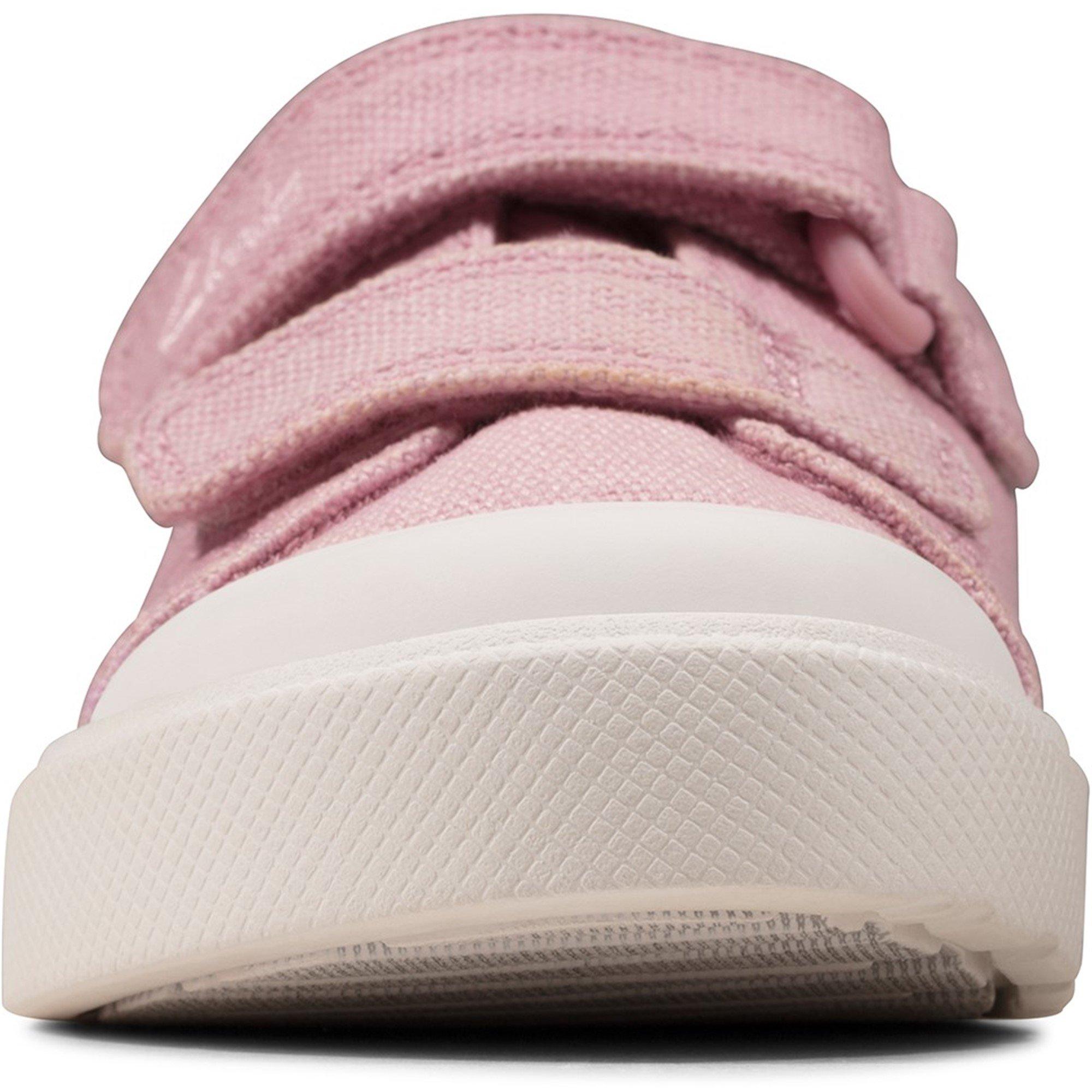 Pink Canvas - Clarks - City Bright Sneakers - 3