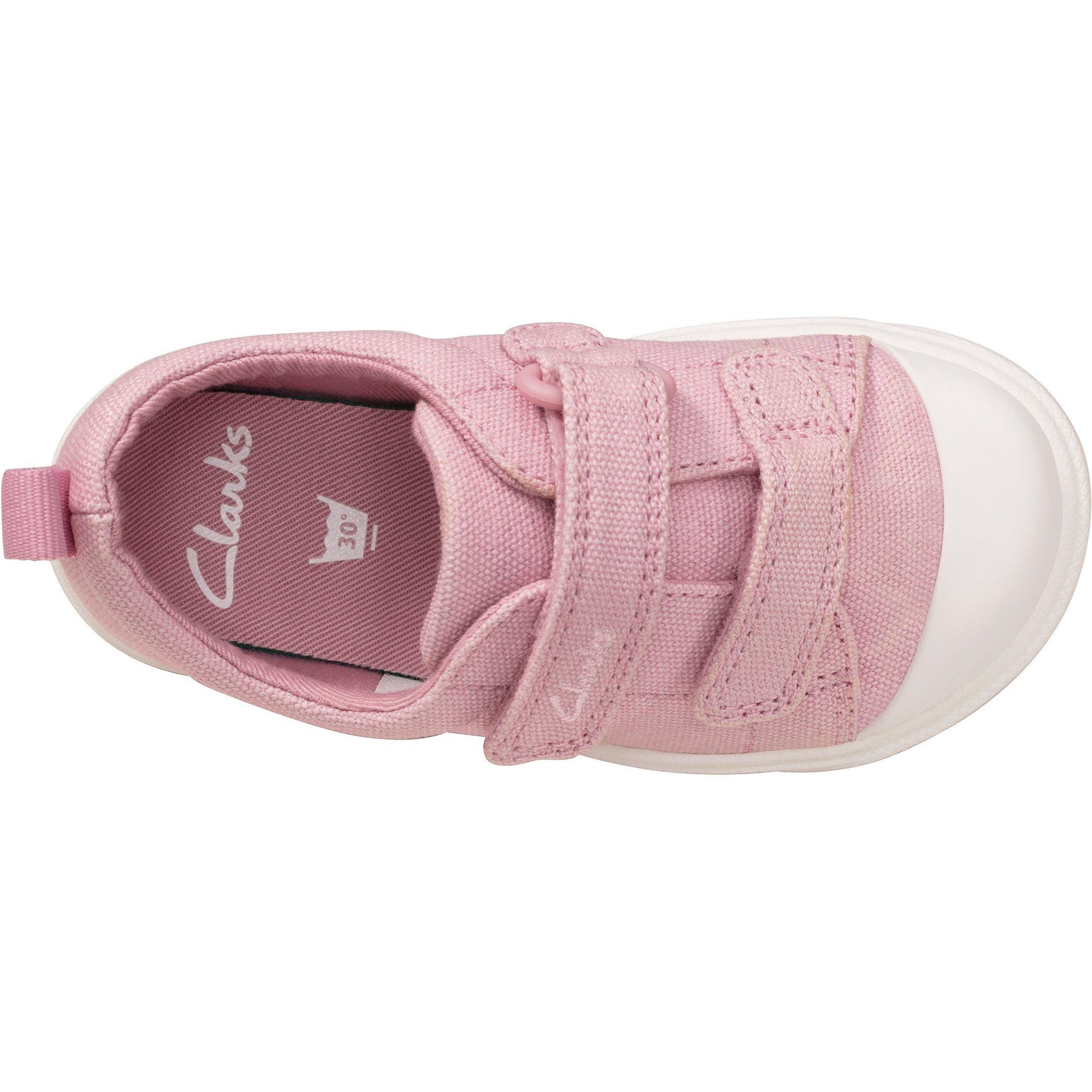 Pink Canvas - Clarks - City Bright Sneakers - 6