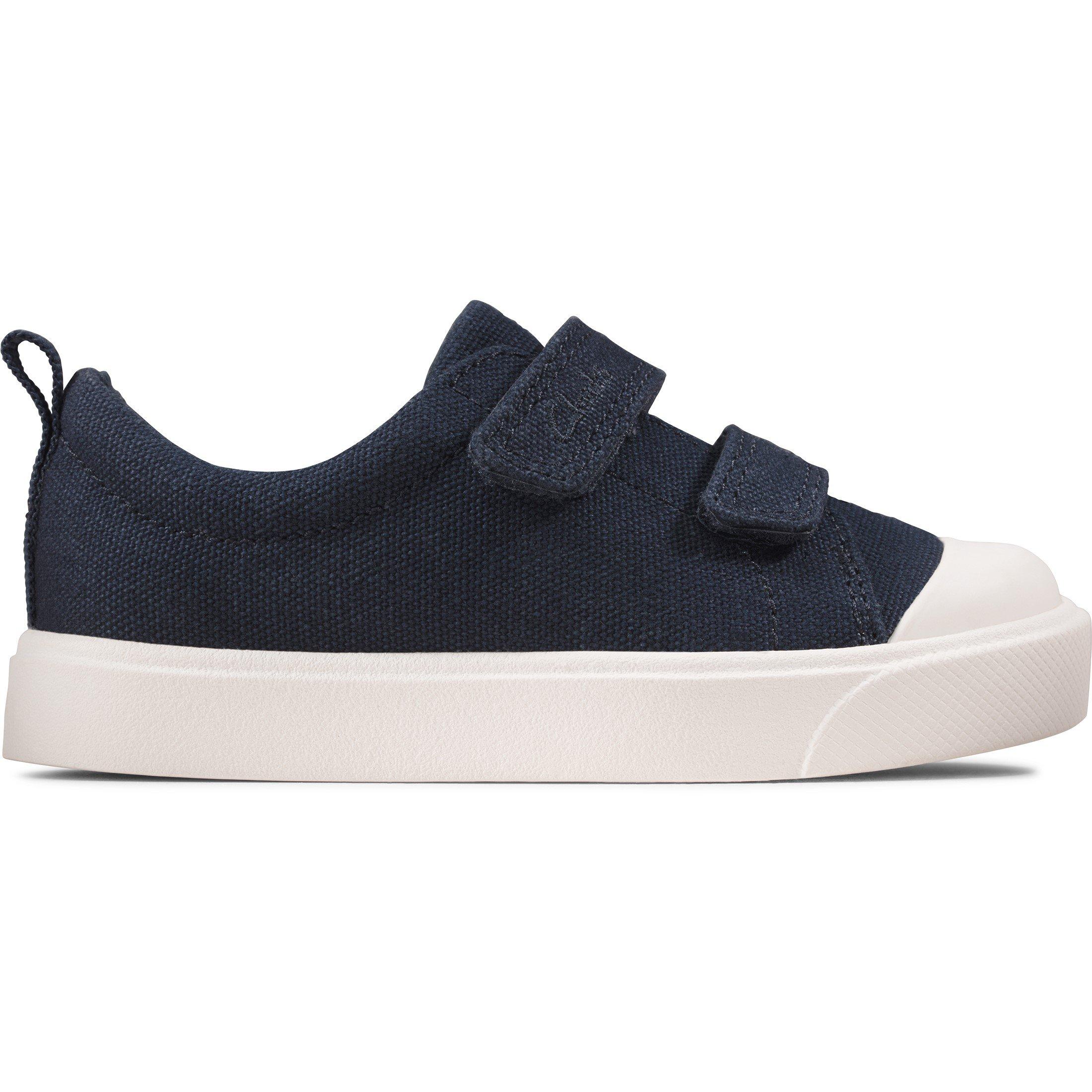 Navy Canvas - Clarks - City Bright Sneakers - 1