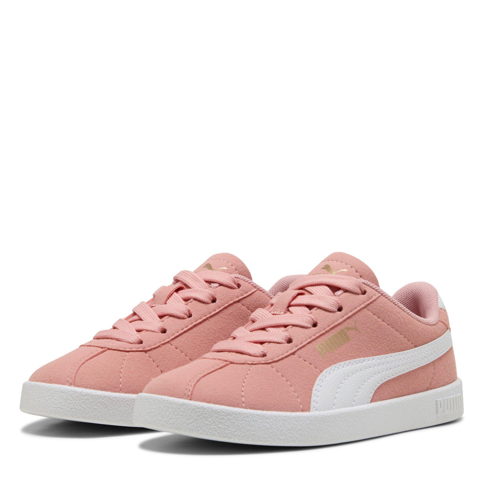 Pink/White - Puma - Unisex Kids' Club II PS Canvas Trainers - 1
