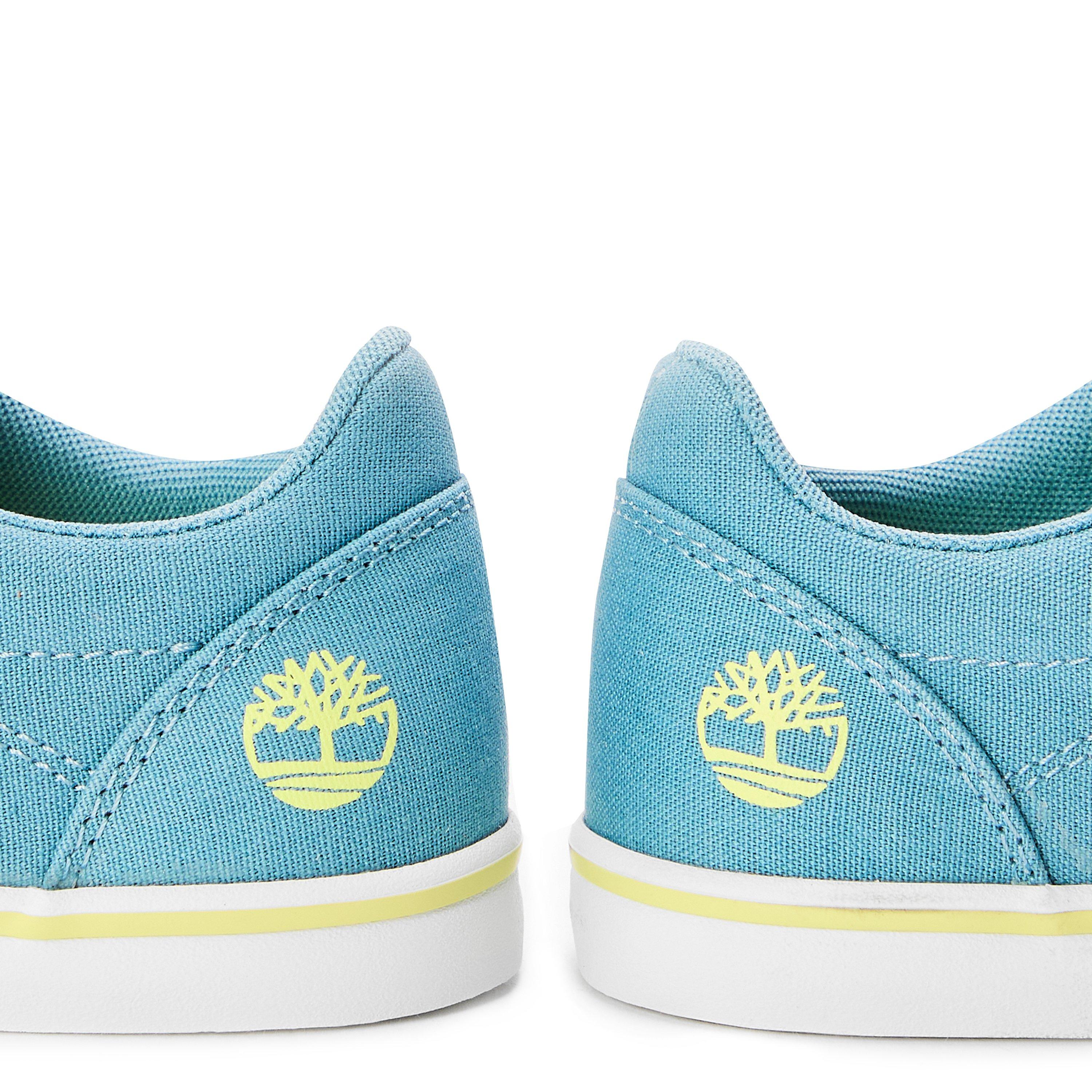 Med Blue Canvas - Timberland - Timberland Stone Jump Low Hook & Loop Sneaker - 3