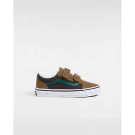 Vans Old Skool Daisies Black/True White Canvas Trainers Unisex Kids