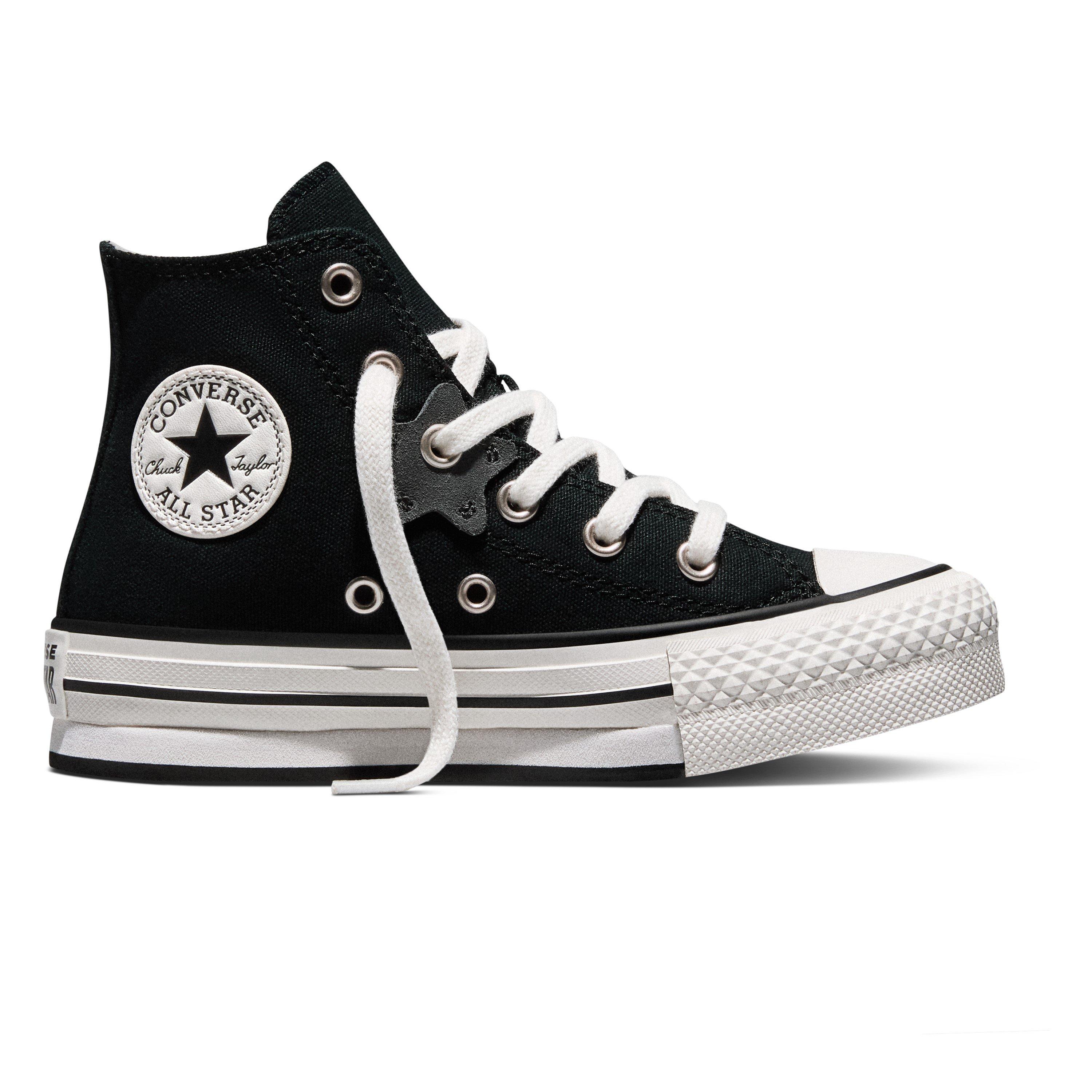 Black/White/Blk - Converse - Kids' Chuck Taylor All Star EVA Lift Canvas High-Top Trainers - 1