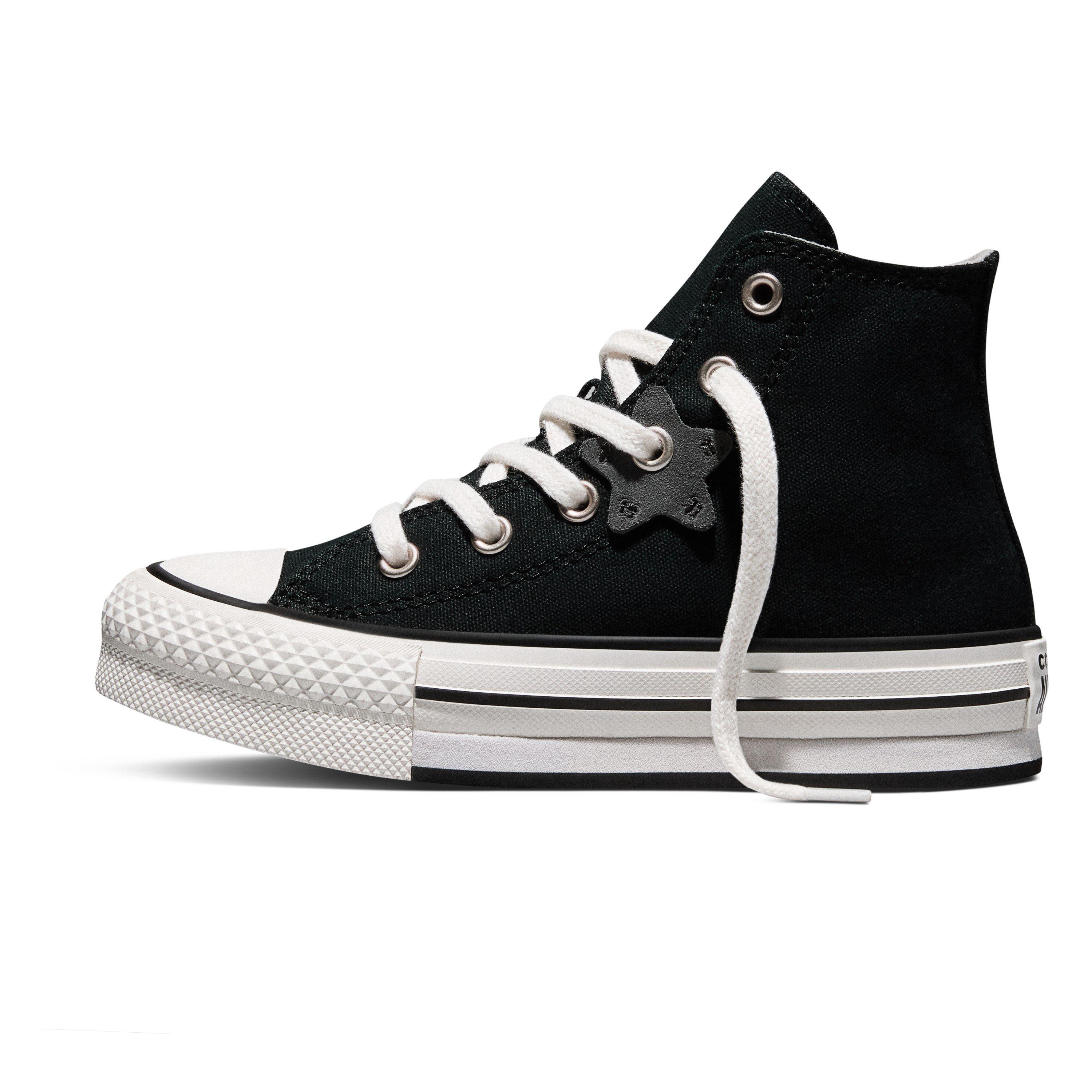 Black/White/Blk - Converse - Kids' Chuck Taylor All Star EVA Lift Canvas High-Top Trainers - 2