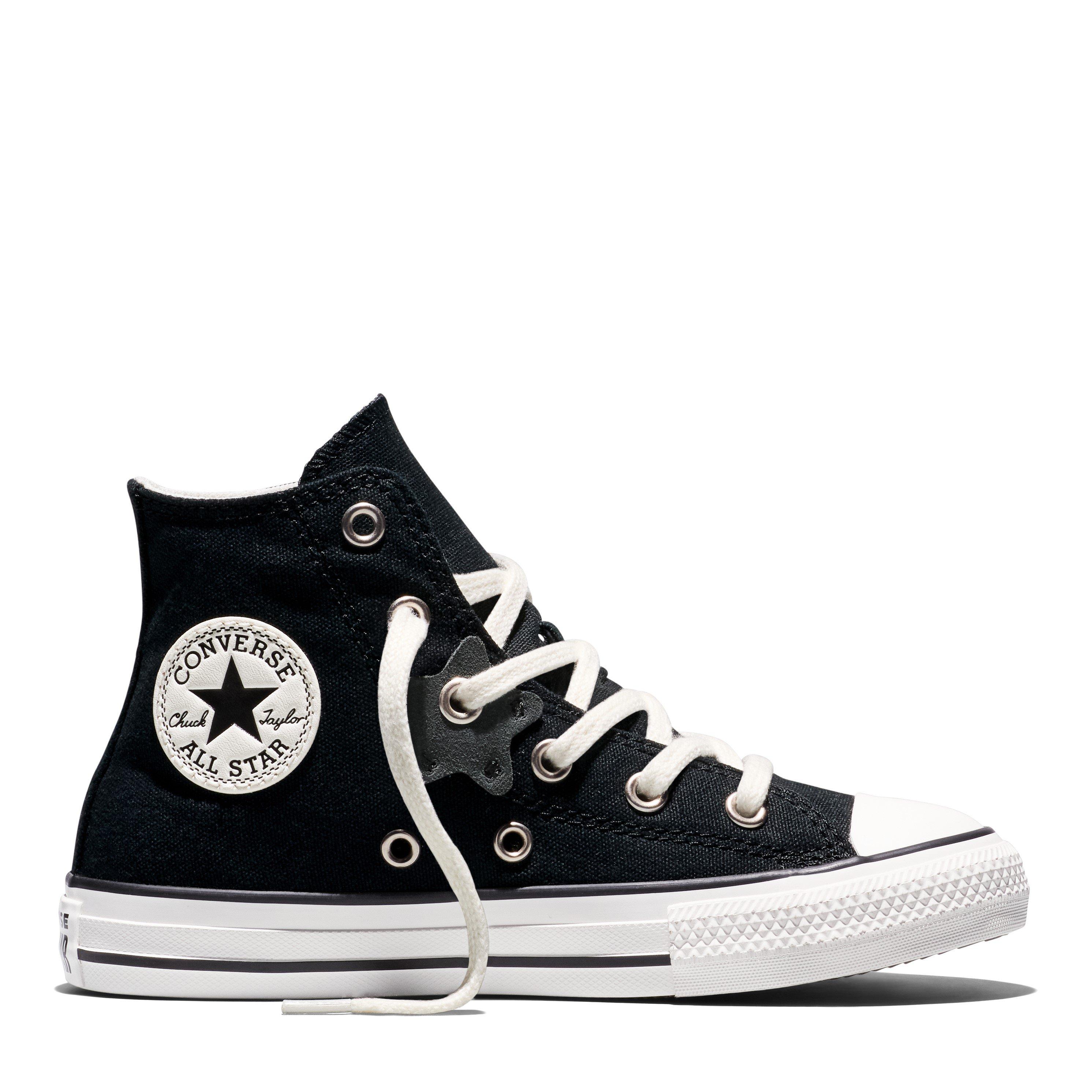 Black/White/Blk - Converse - Kids' Chuck Taylor All Star Canvas High-Top Trainers - 1