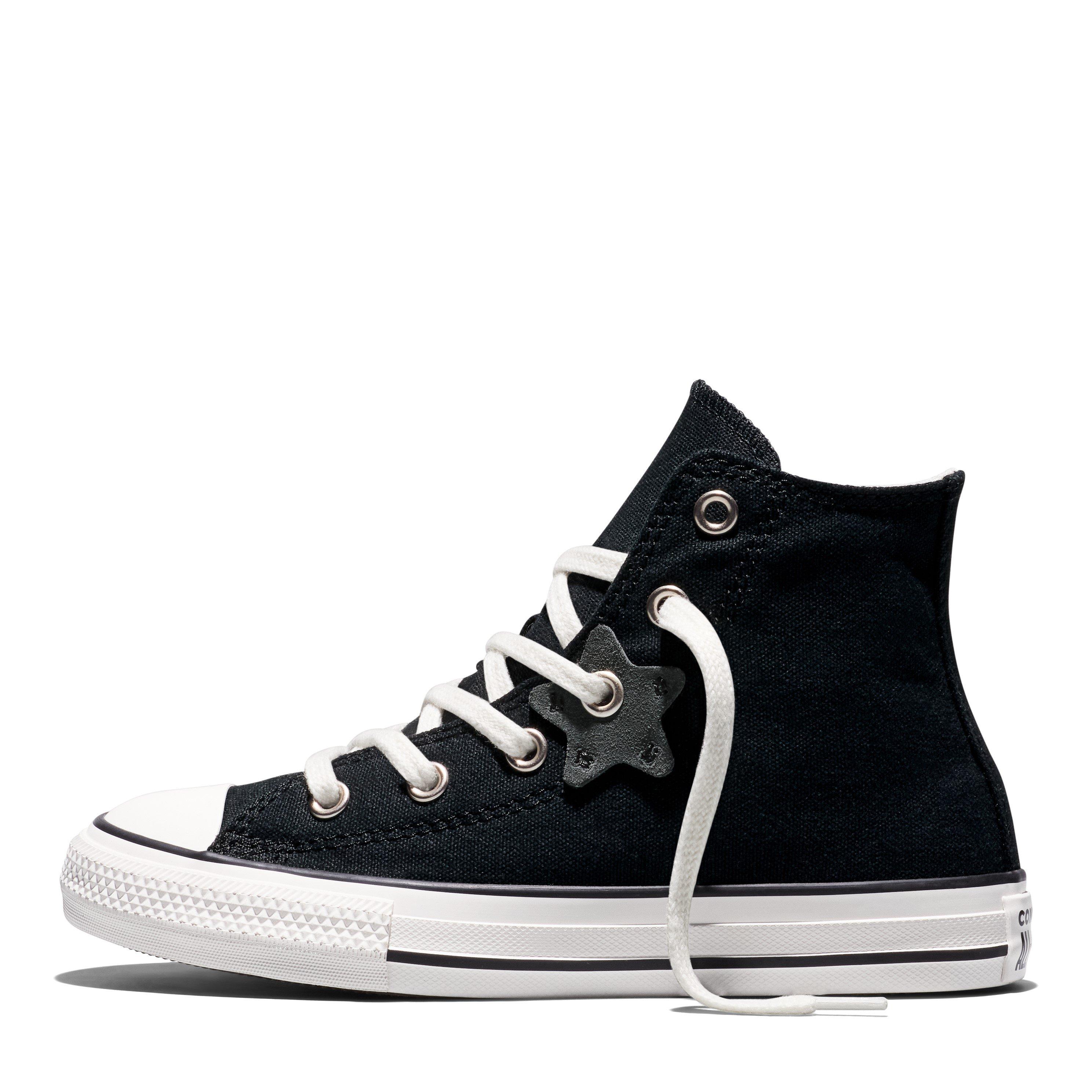 Black/White/Blk - Converse - Kids' Chuck Taylor All Star Canvas High-Top Trainers - 3
