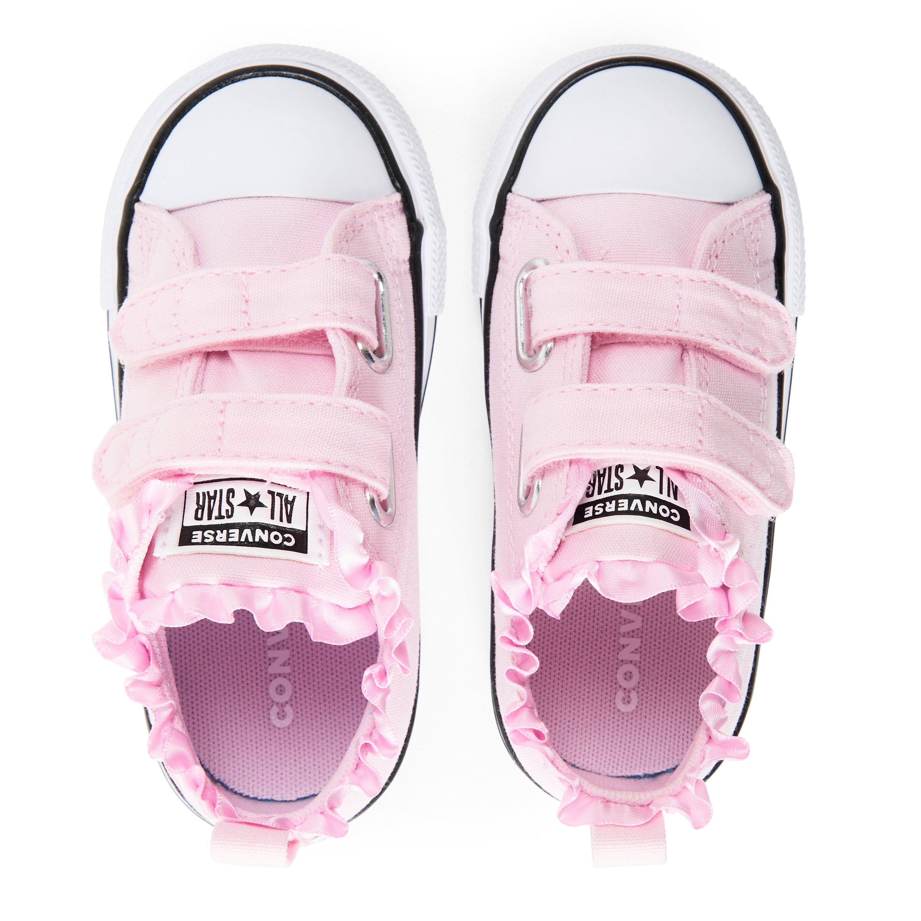 Bloom/White/Blk - Converse - Kids' Chuck Taylor All Star 2V Canvas Trainers - 4