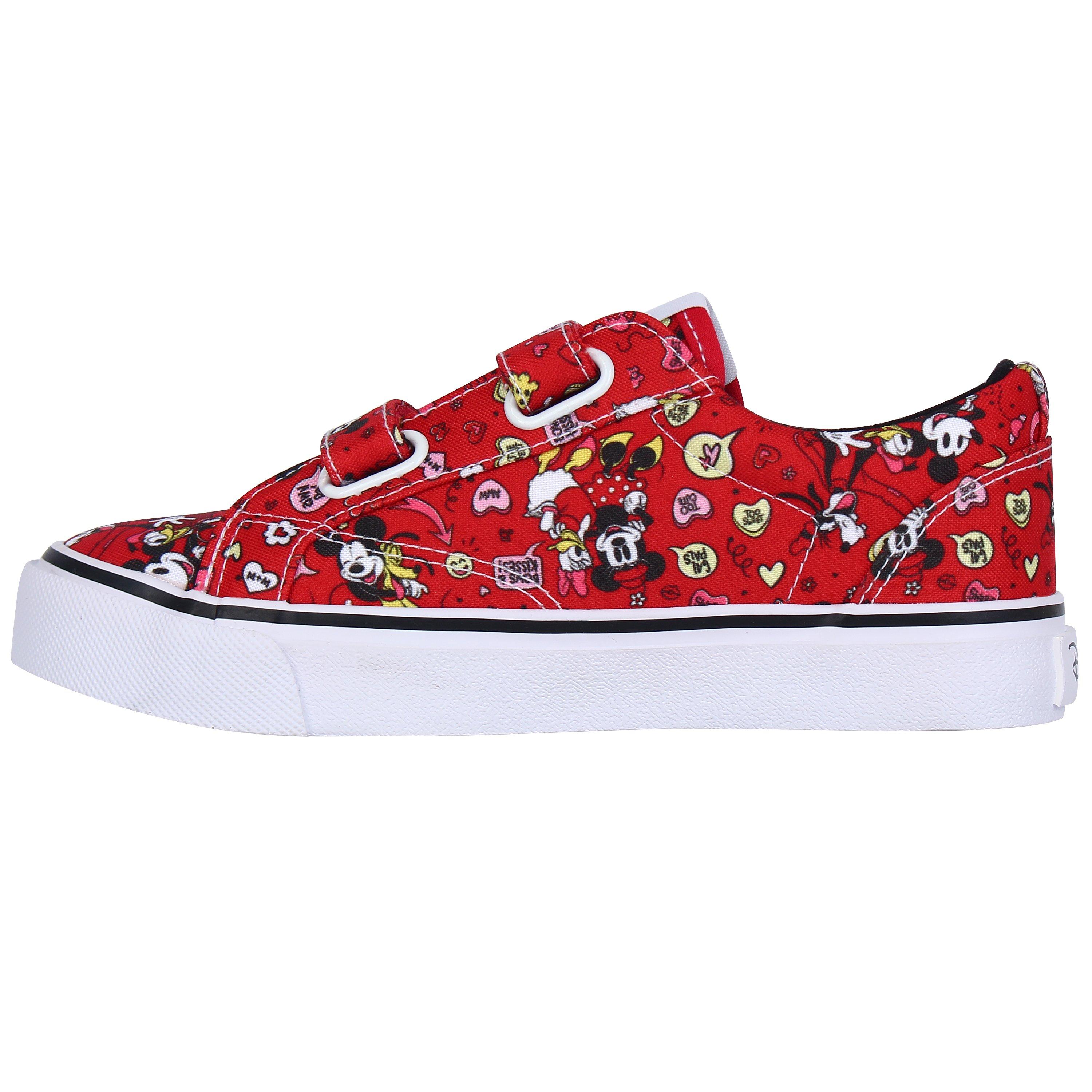 Minnie Hearts - Character - Canvas Velcro Childrens Trainers - 4