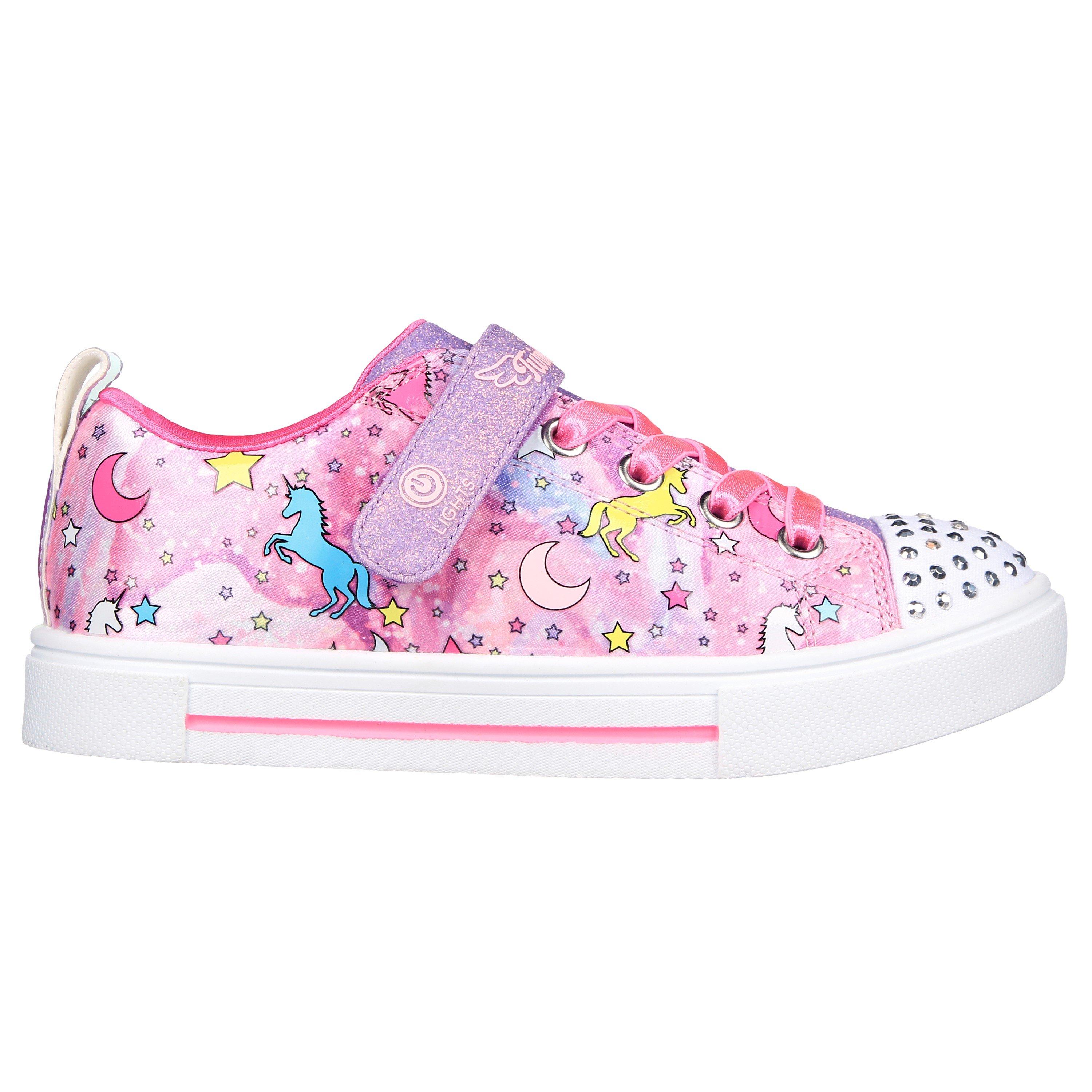 Pink Multi - Skechers - Twinkle Sparks Unicorn Dreams Childs Trainers - 1