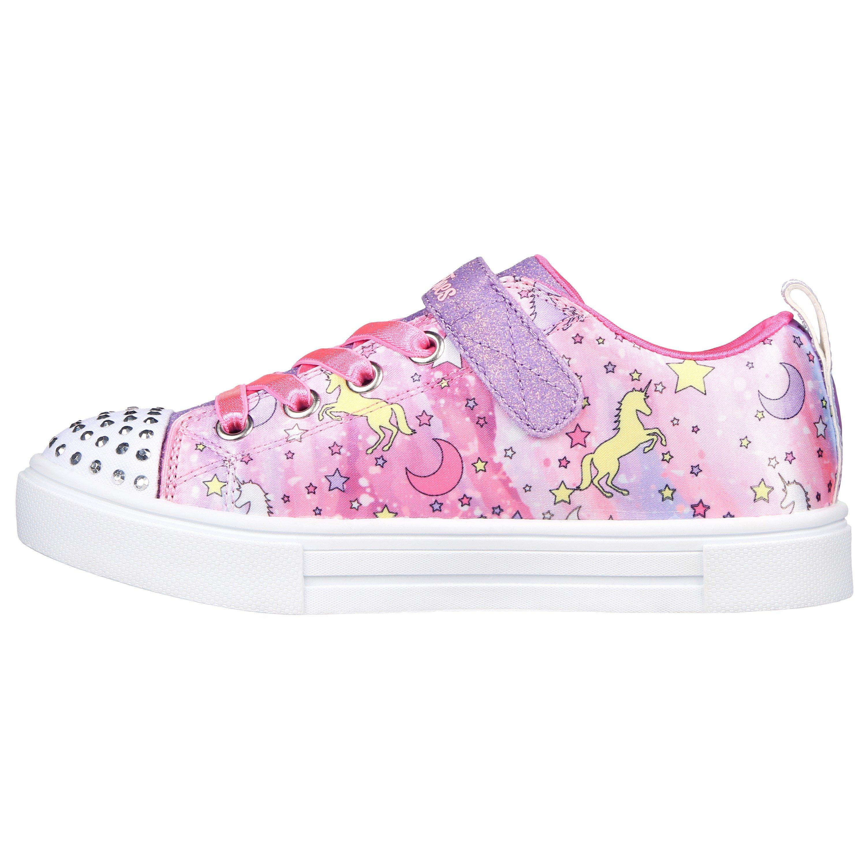 Pink Multi - Skechers - Twinkle Sparks Unicorn Dreams Childs Trainers - 2