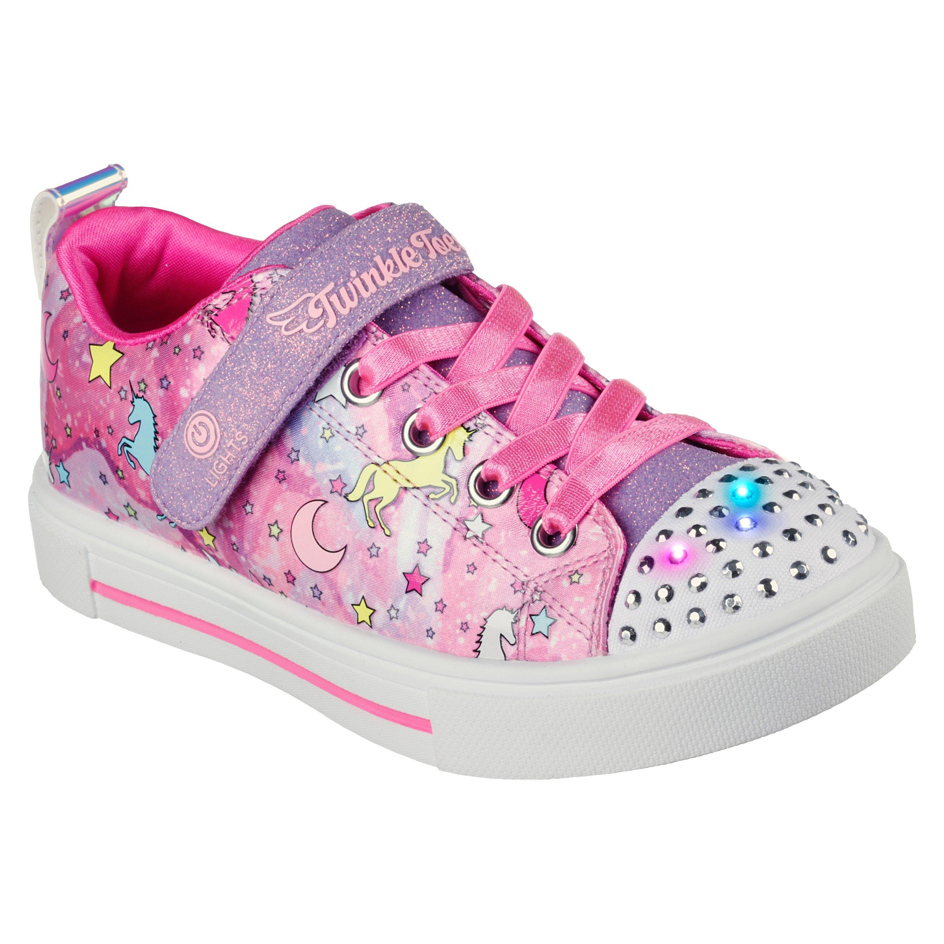 Pink Multi - Skechers - Twinkle Sparks Unicorn Dreams Childs Trainers - 3