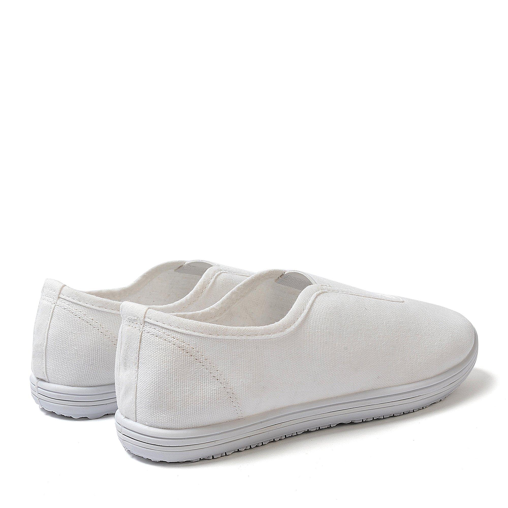 Weiß - Slazenger - Kids' Slaz Canvas Trainers - 3