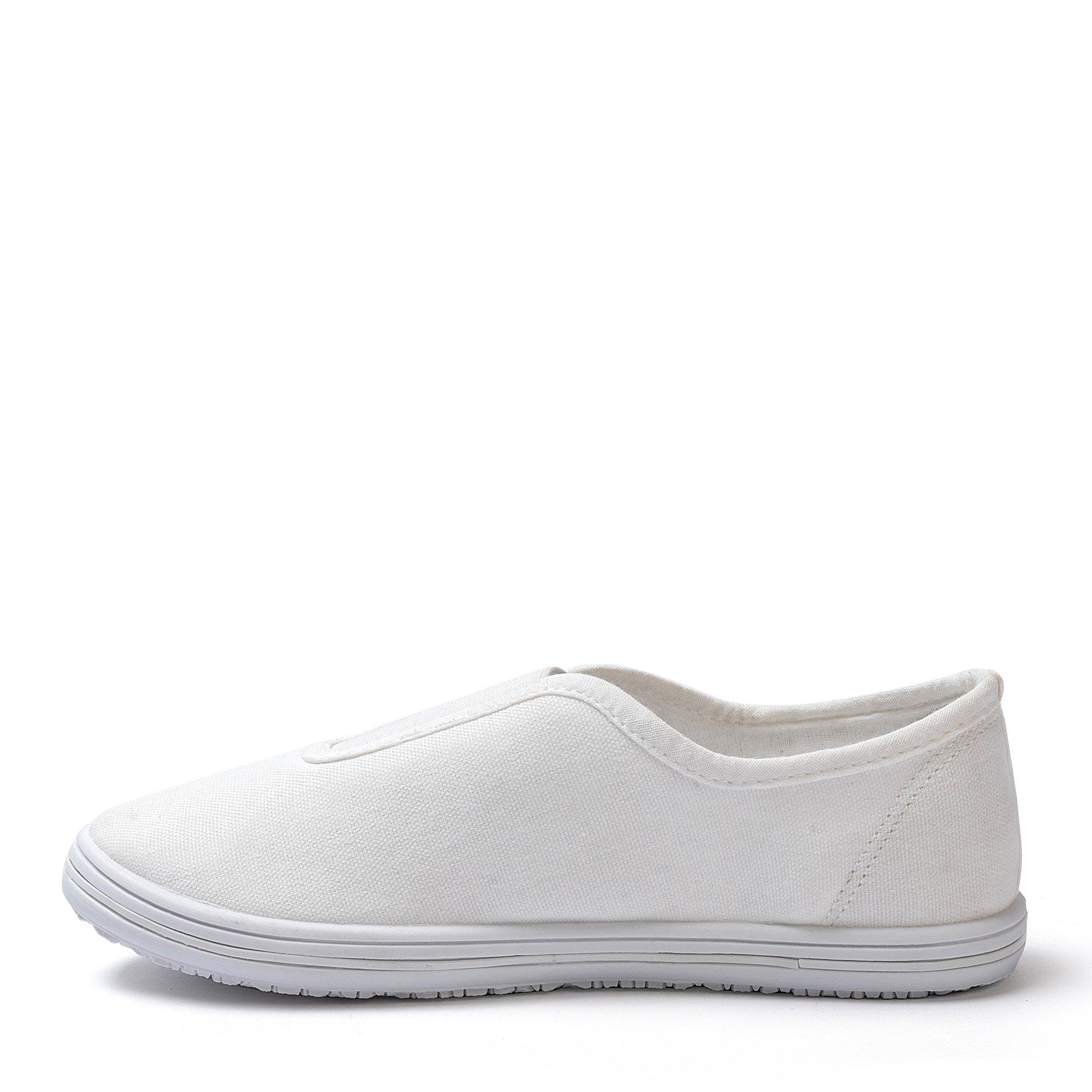 Weiß - Slazenger - Kids' Slaz Canvas Trainers - 6