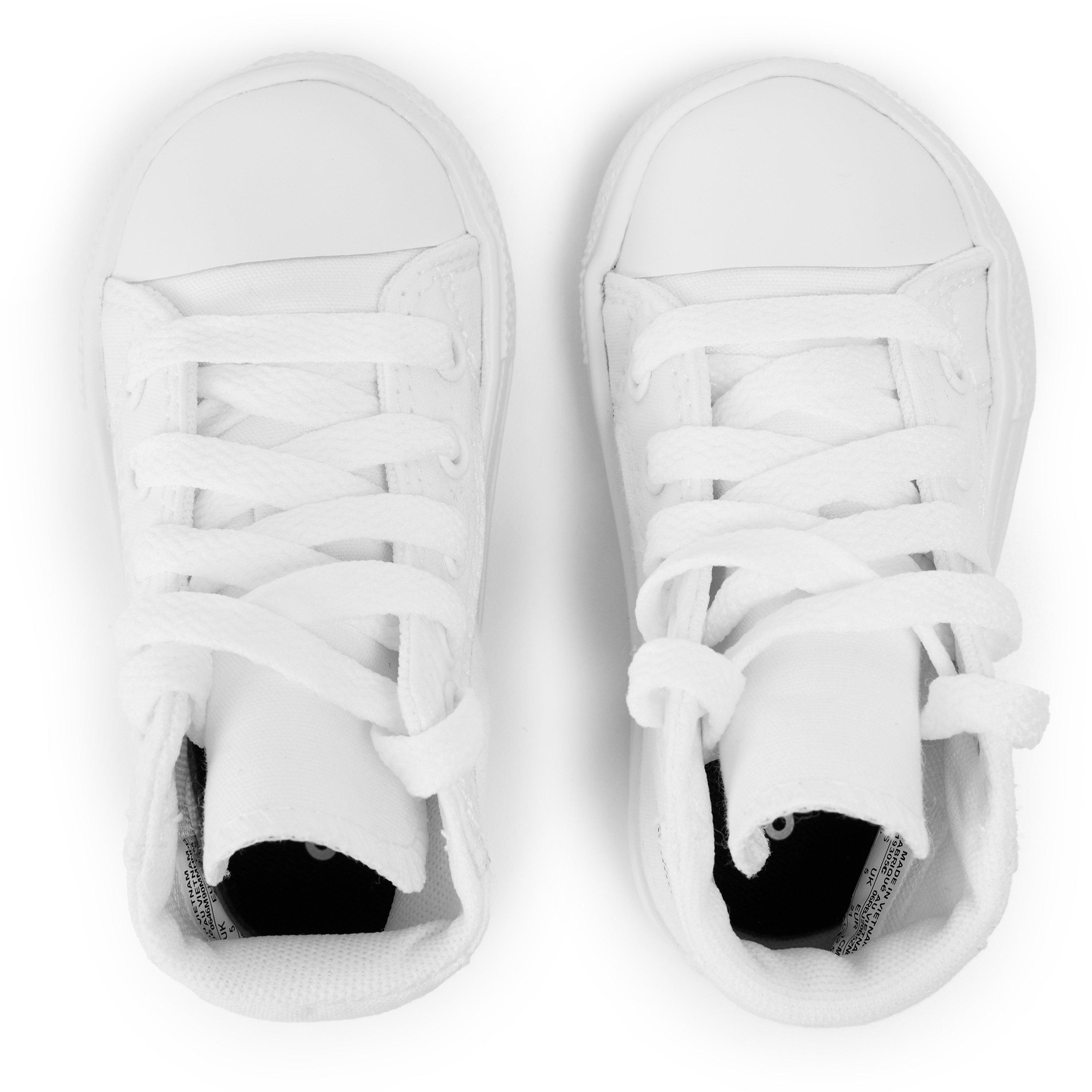 White - Converse - Kids' Canvas High-Top Trainers - 4