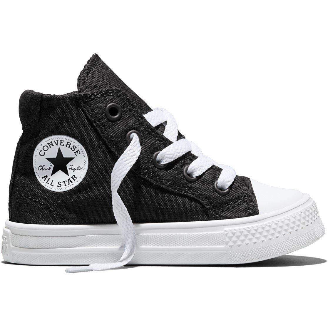 Black/White - Converse - Kids' Canvas High-Top Trainers - 1