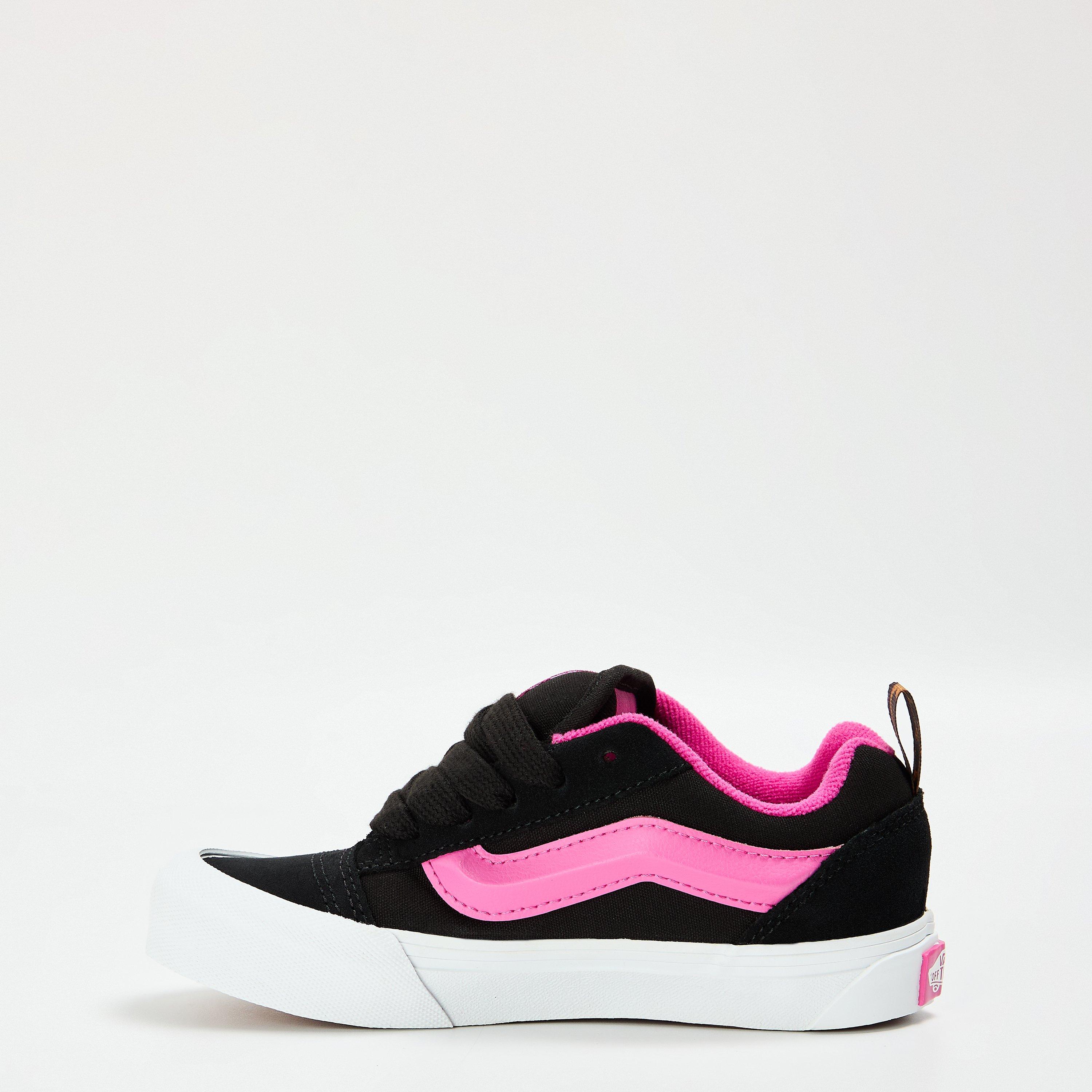 Black/Multi - Vans - Kids' Knu Skool Leopard Pop Black/Multi Canvas Trainers - 2