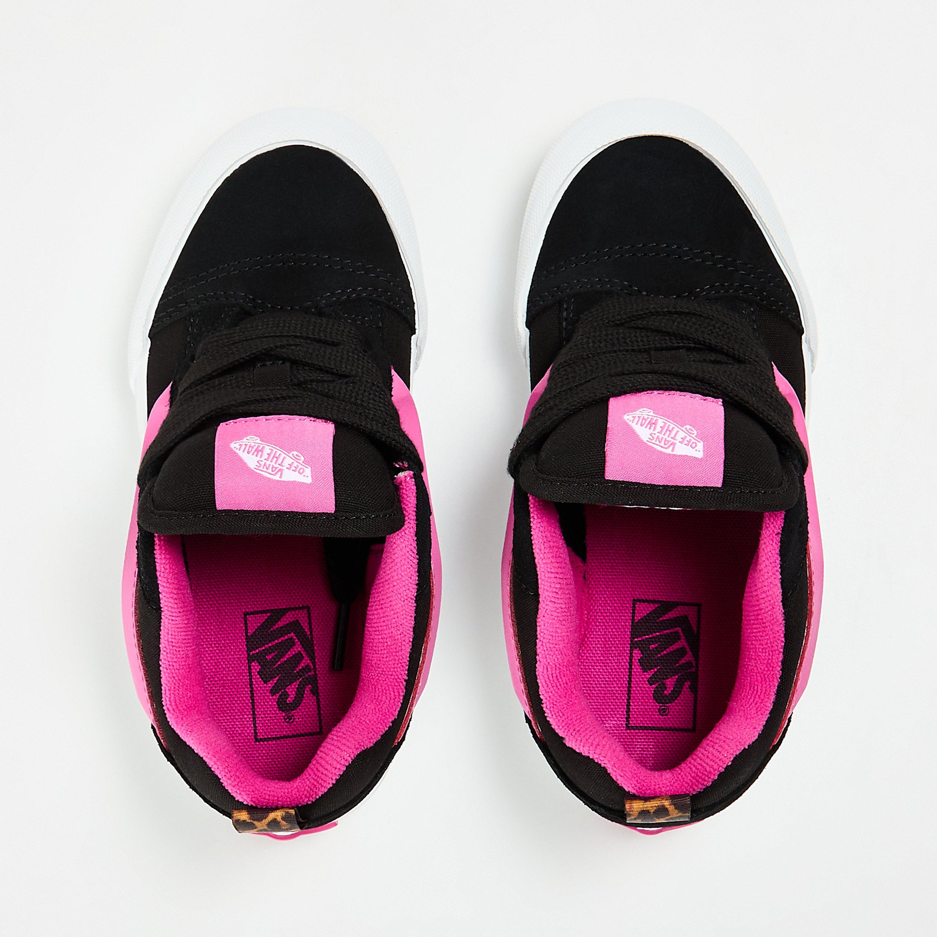 Black/Multi - Vans - Kids' Knu Skool Leopard Pop Black/Multi Canvas Trainers - 4