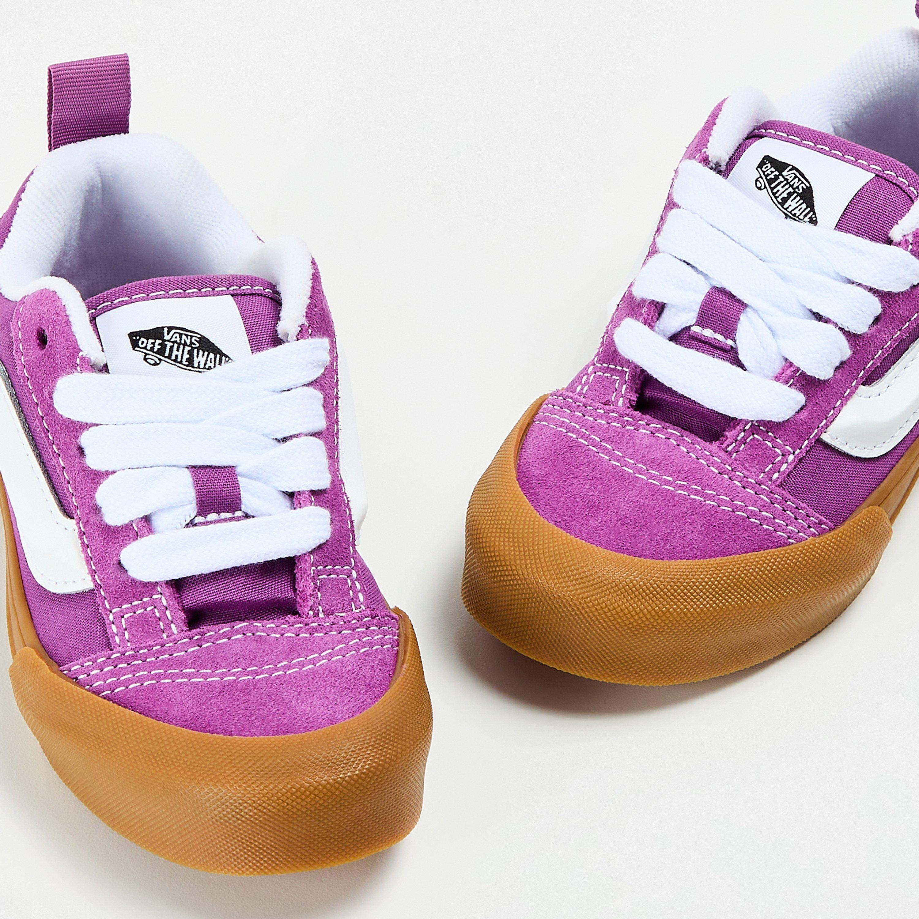 Willowherb - Vans - Unisex Kids' Knu Skool Retro Sport Green/Marshma Canvas Trainers - 3