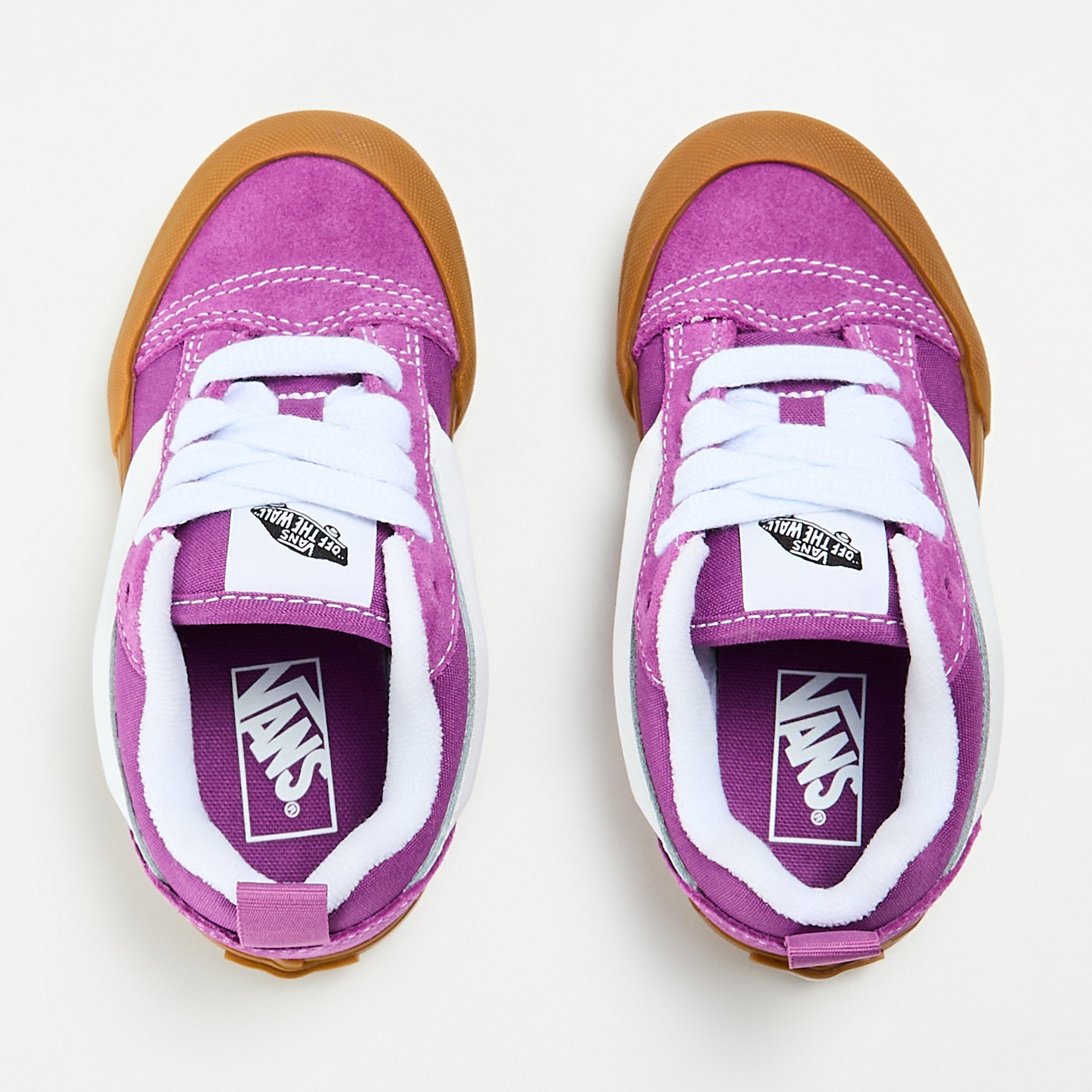 Willowherb - Vans - Unisex Kids' Knu Skool Retro Sport Green/Marshma Canvas Trainers - 4