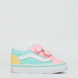 Vans Old Skool V Pastel Glitter Canvas Trainers