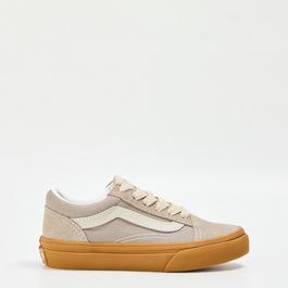 Vans Old Skool Neutral Block Gray/Gum Canvas Trainers Unisex Kids