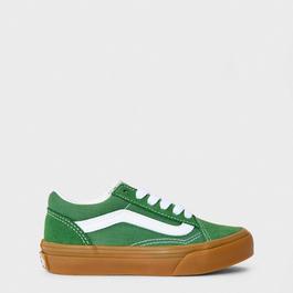 Vans Old Skool Neutral Block Gray/Gum Canvas Trainers Unisex Kids