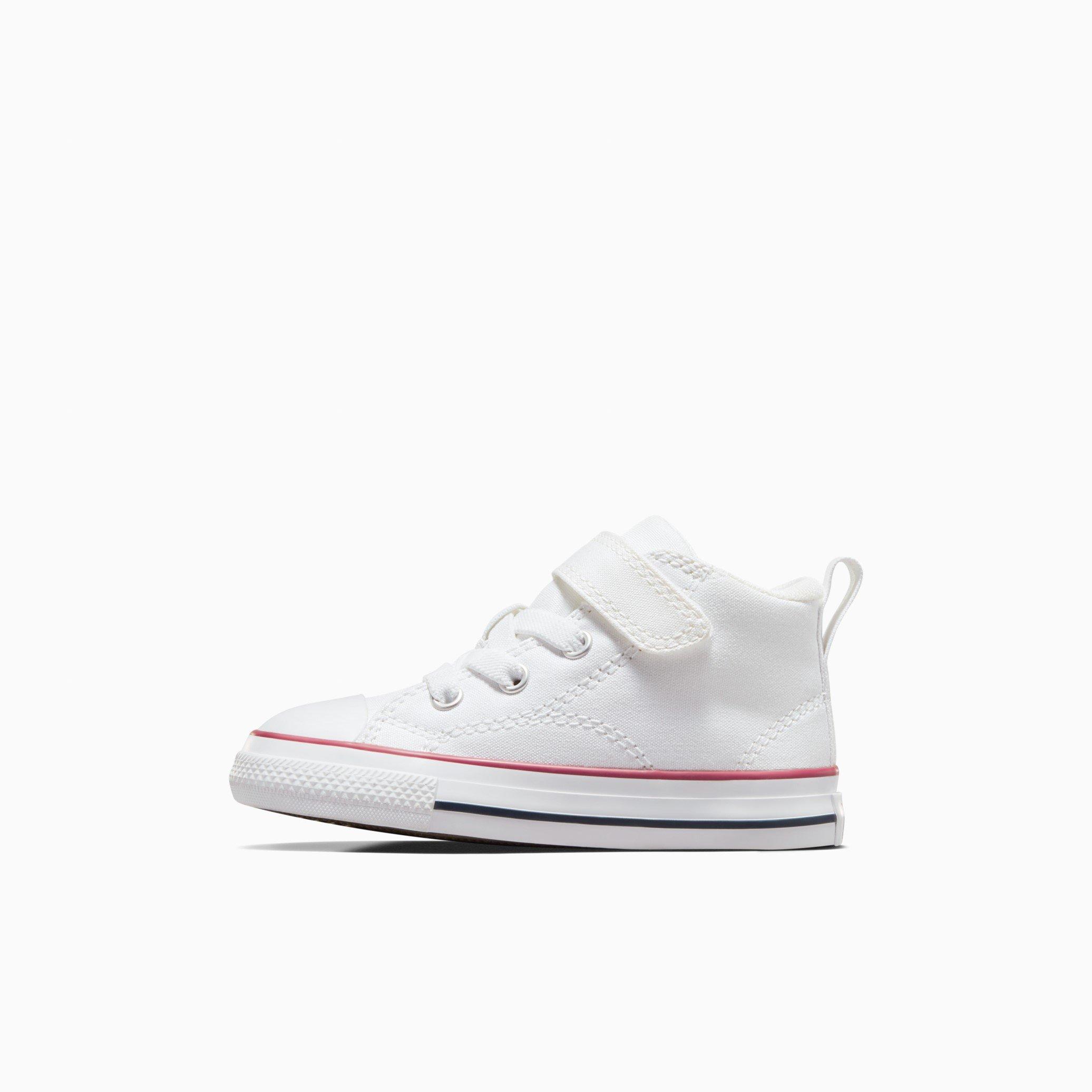 White/Red - Converse - Kids' Canvas High-Top Trainers - 2
