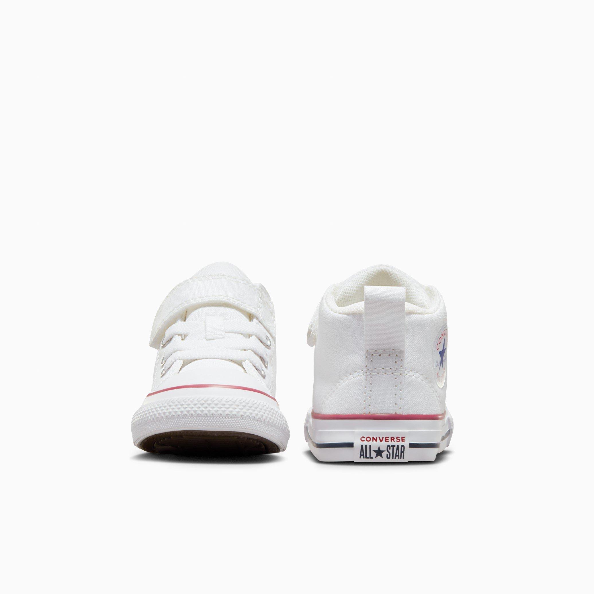 White/Red - Converse - Kids' Canvas High-Top Trainers - 3