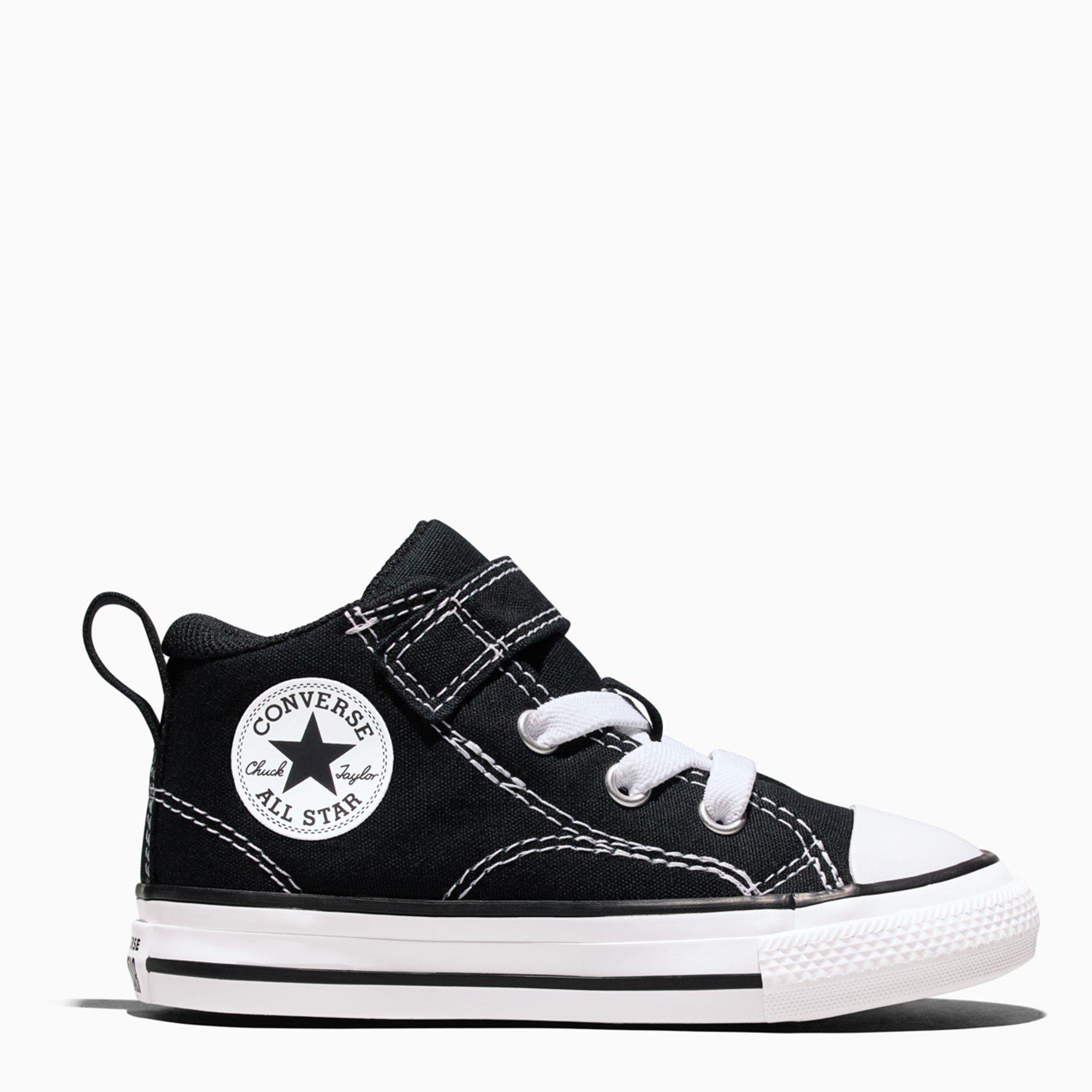 Converse  Infant Kids' Canvas High-Top Trainers - Black/Black - C7 (23)