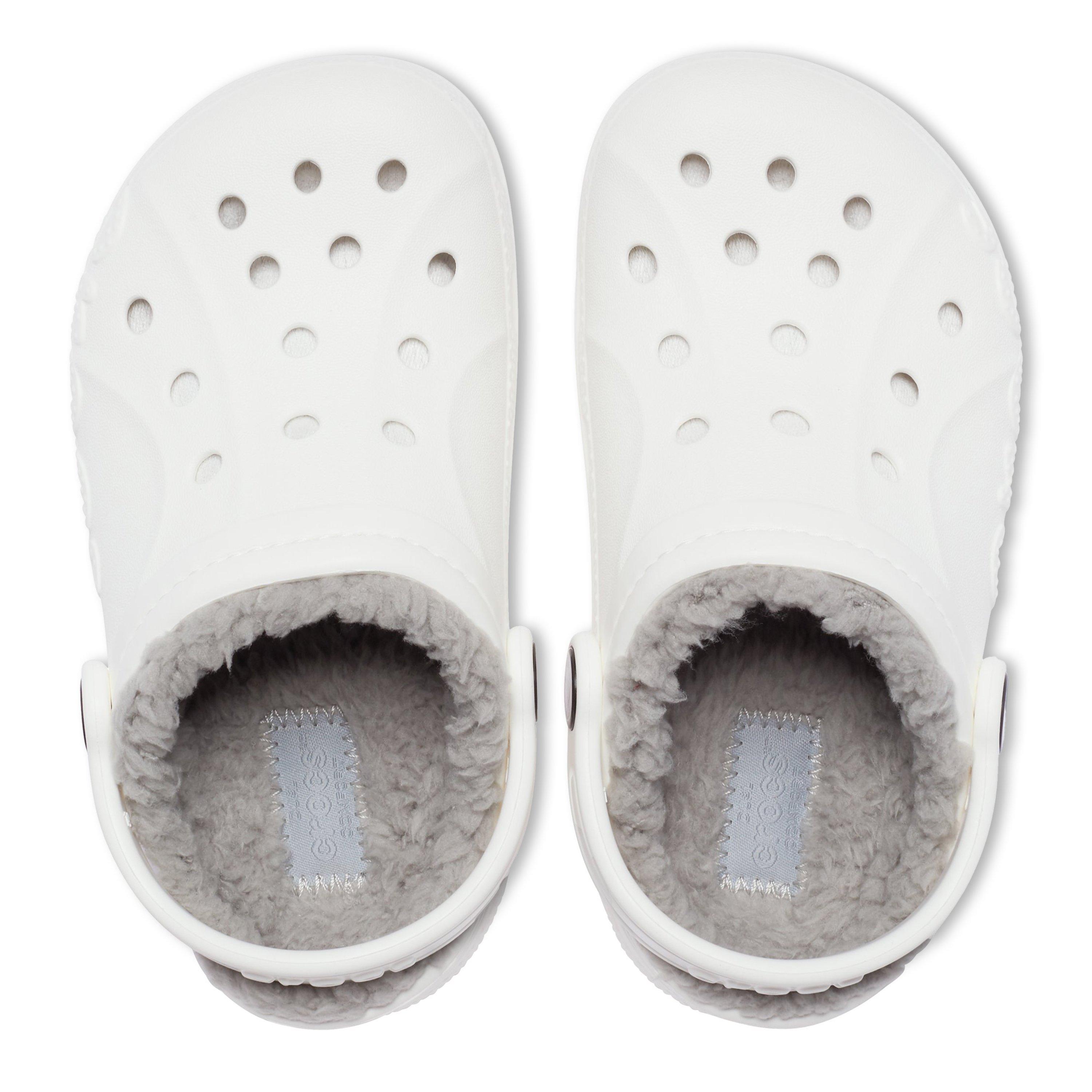 Weiß - Crocs - Kids' Baya Lined Mule Slippers - 4